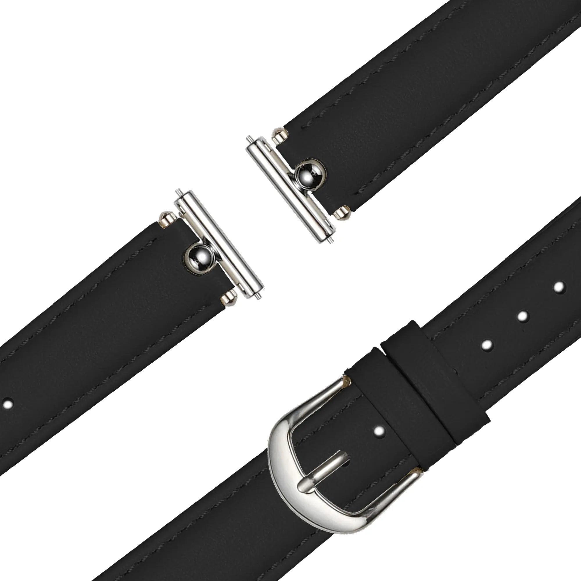 Bandz Bracelet cuir 'Bullet' Withings Steel HR - 40mm (noir)