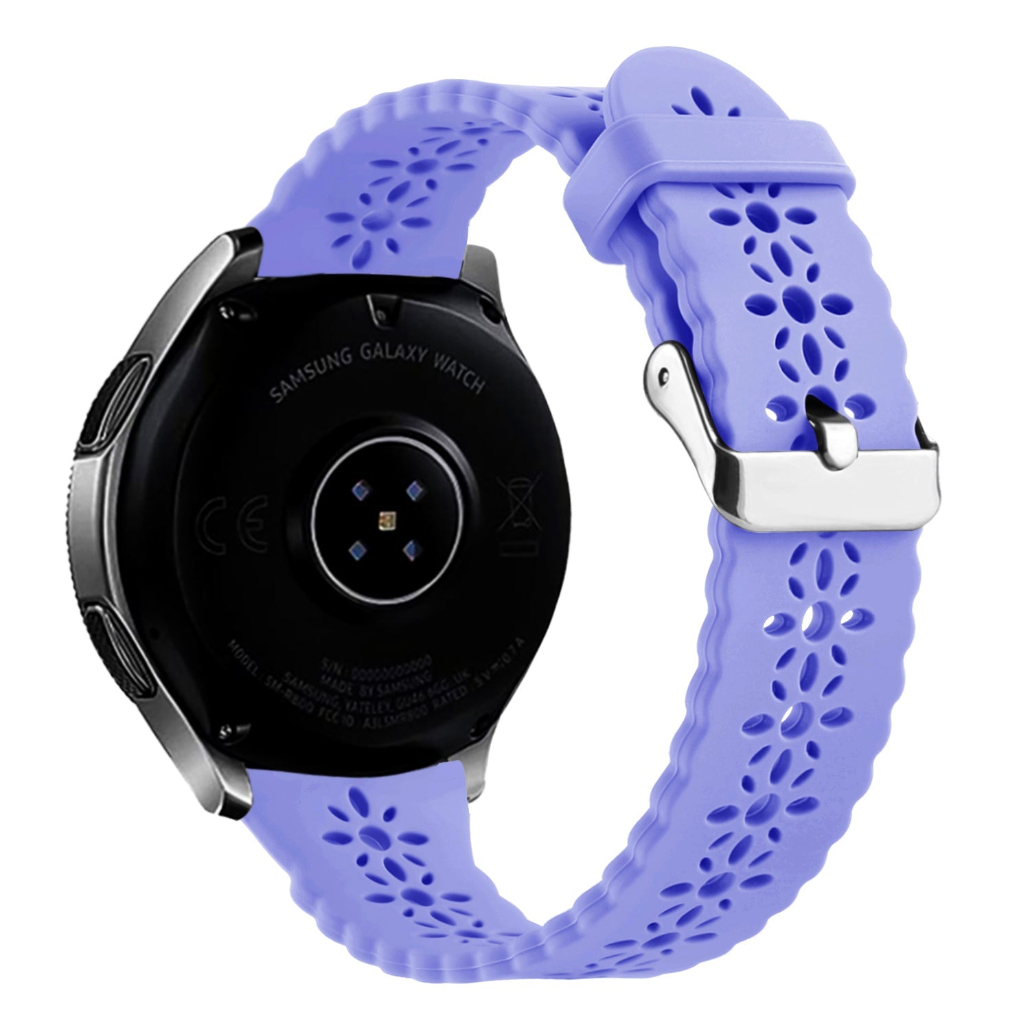 Bracelet de silicone avec relief Coros Pace 2 (lila)