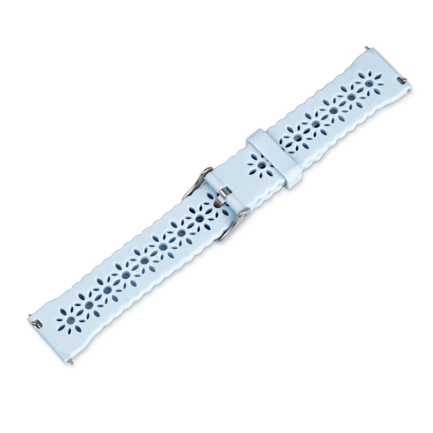 Bracelet de silicone avec relief Withings ScanWatch Nova (brouillard bleu)