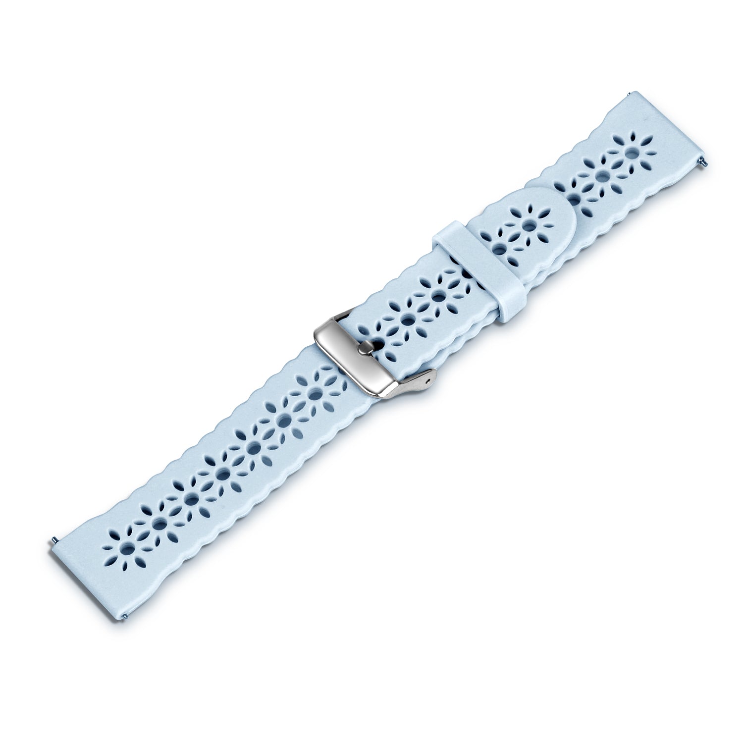 Bracelet de silicone avec relief Withings ScanWatch Nova (brouillard bleu)