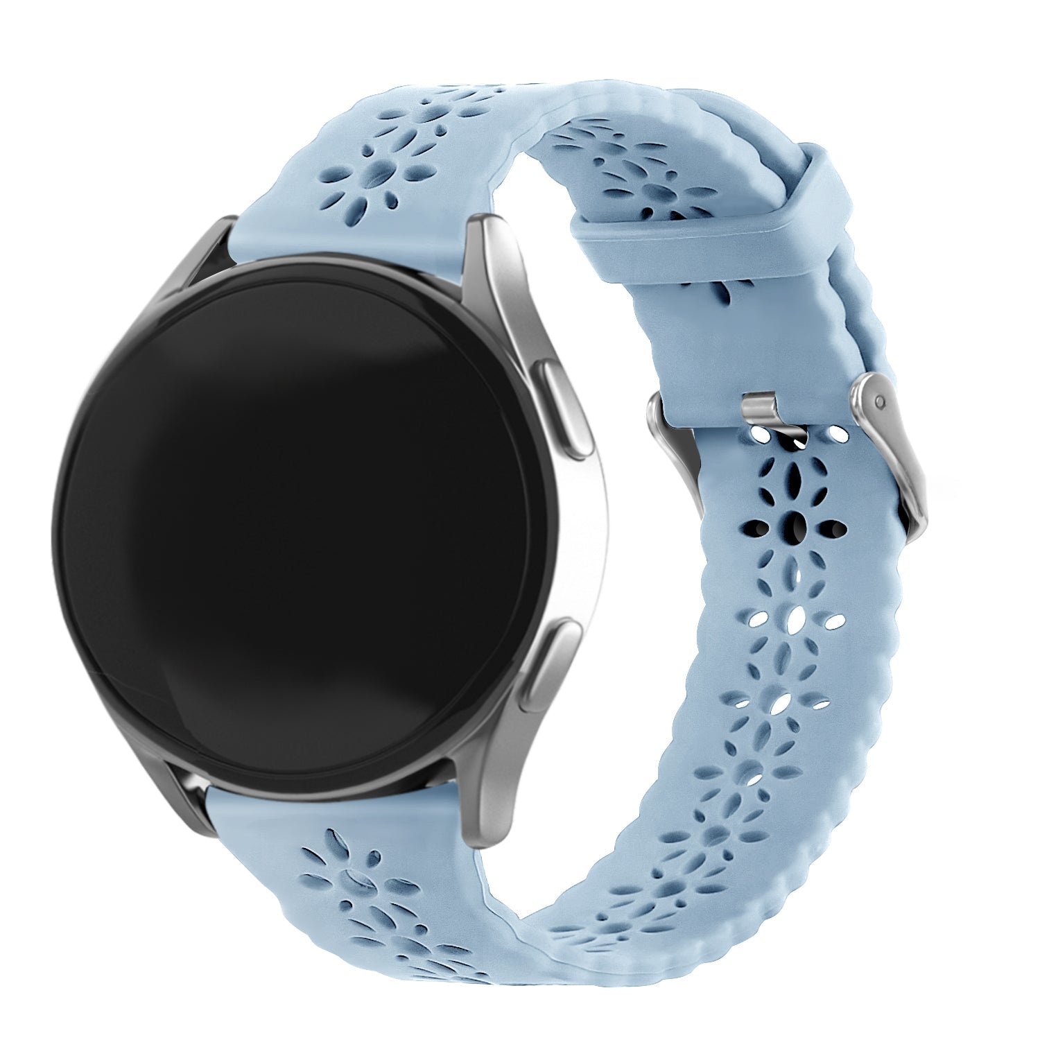 Amazfit Active Patterned Silicone Strap (Mist Blue)