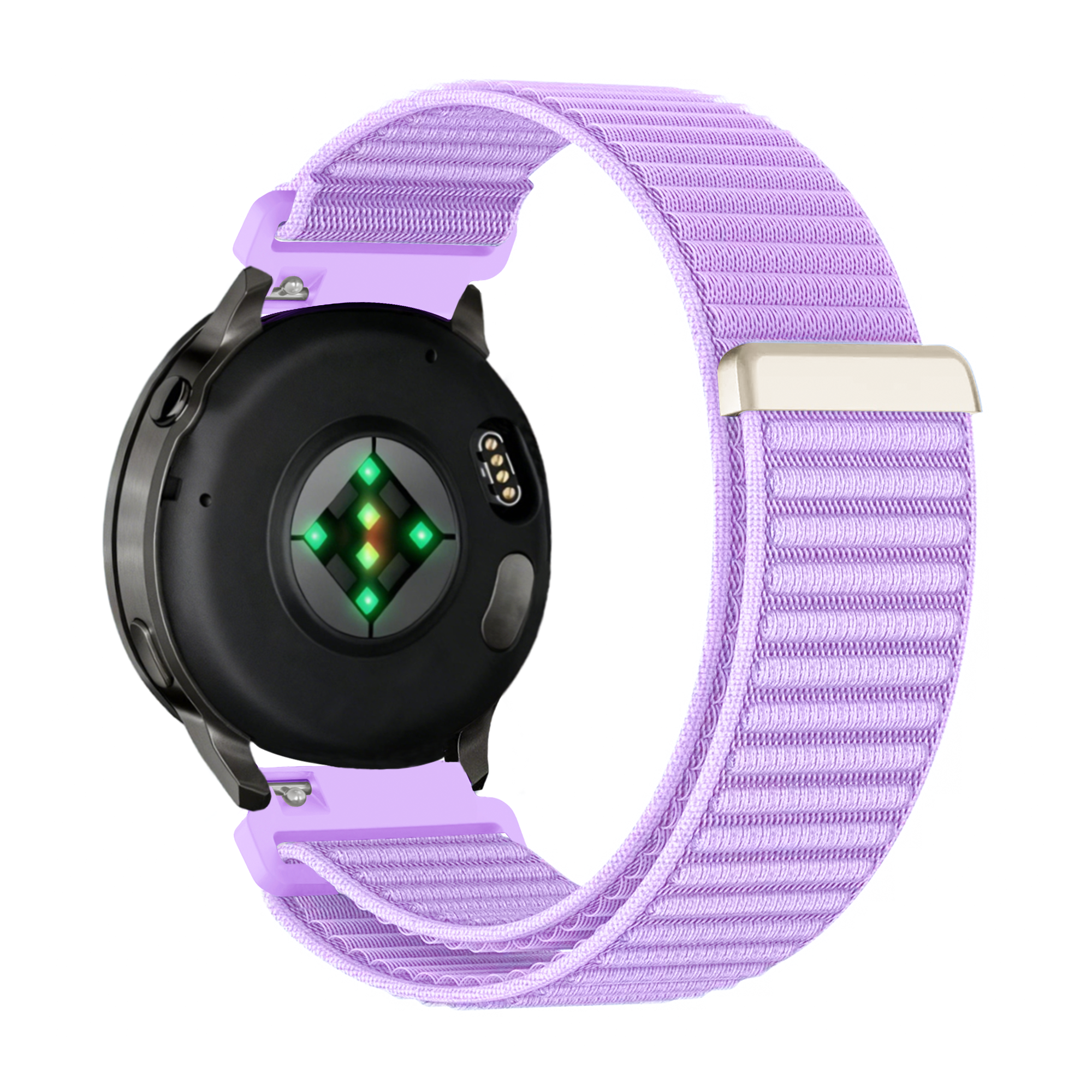 Bandz Garmin Forerunner 265s Nylon Strap 'Wave' (Light Purple)