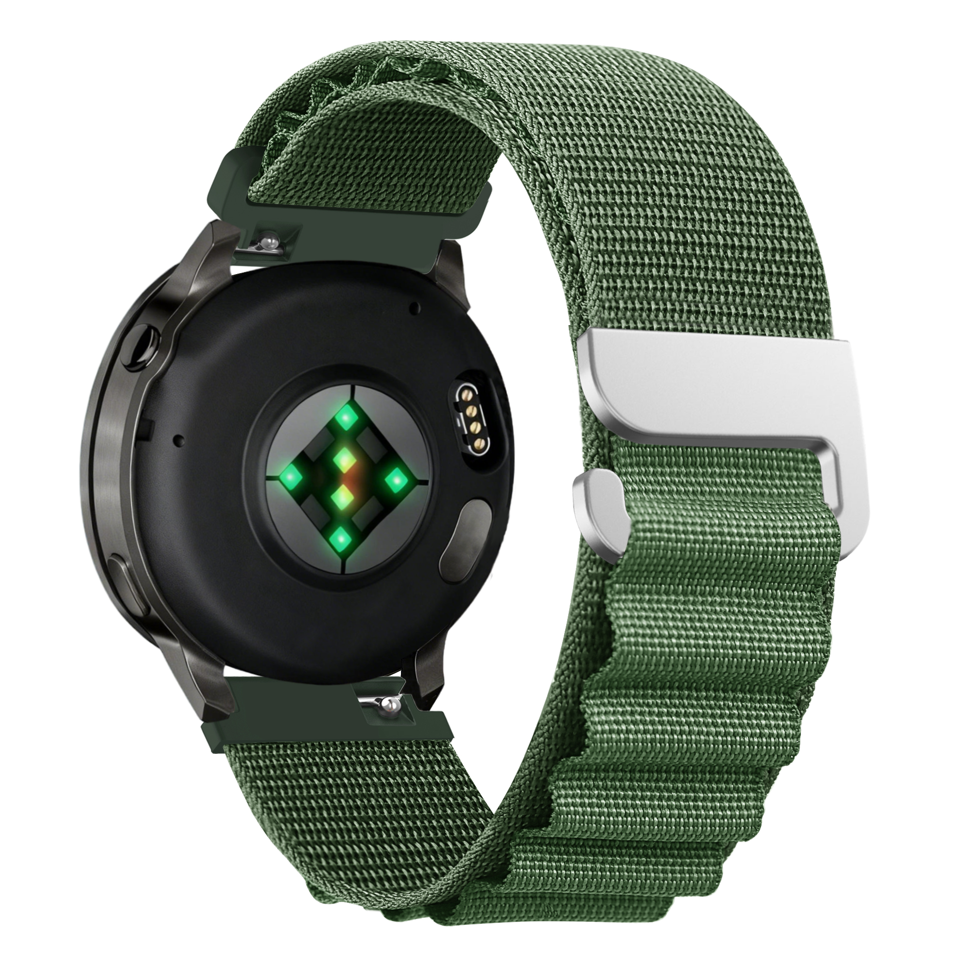 Bandz Bracelet nylon Alpine Garmin Vivomove Sport (verte)