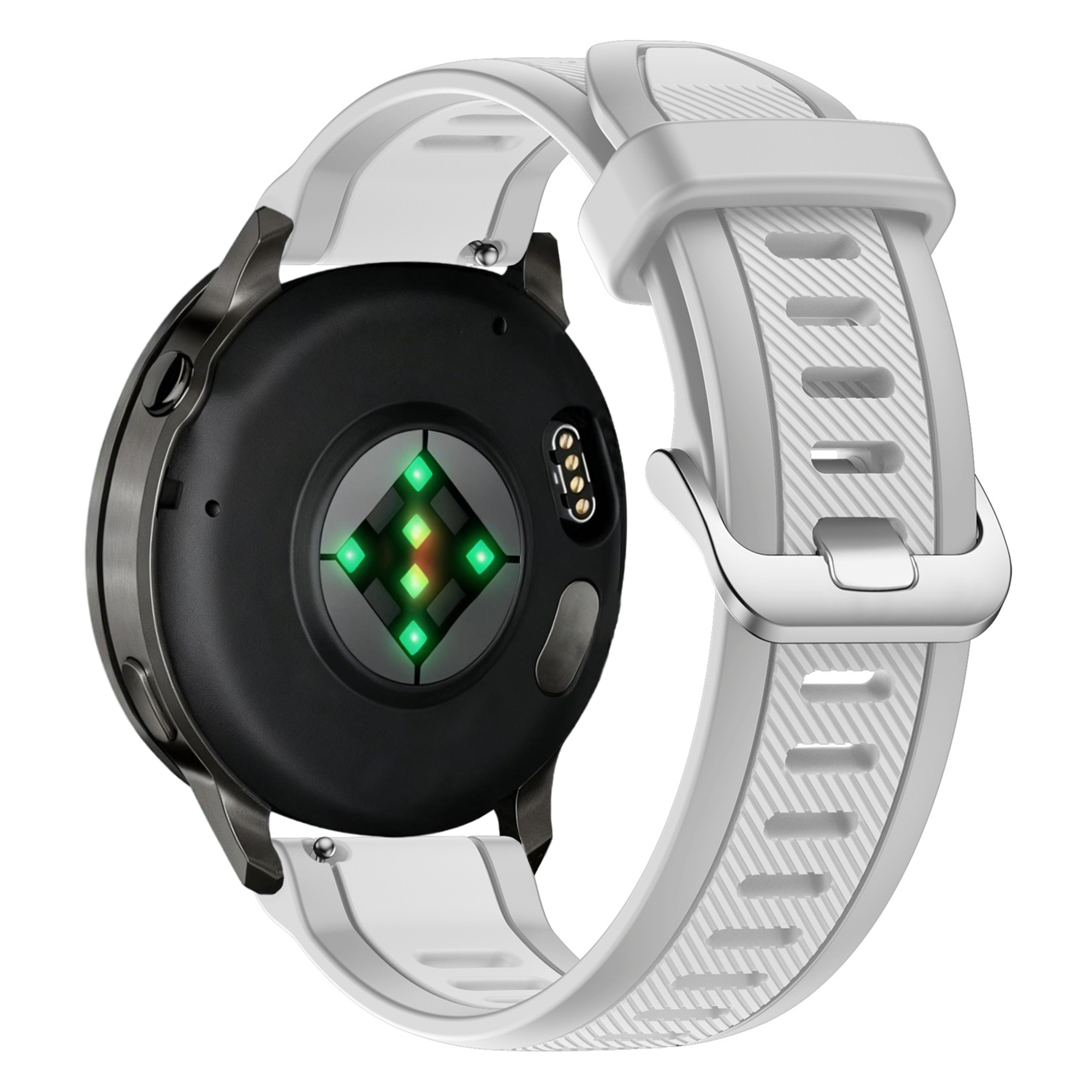 Bandz Bracelet dual sport avec boucle Garmin Approach S50 (gris)