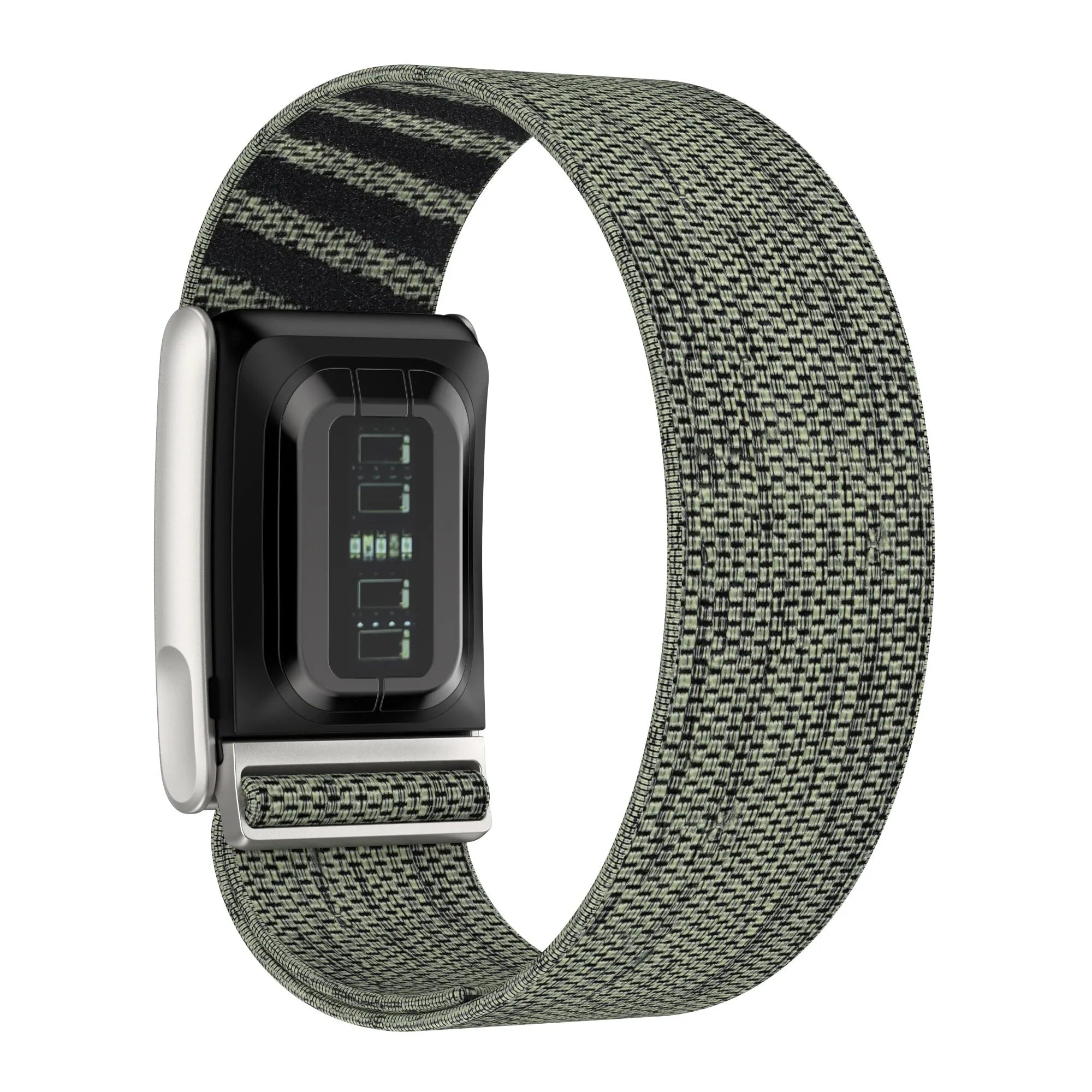 Bracelet nylon compatible avec Whoop MG (gris-vert)