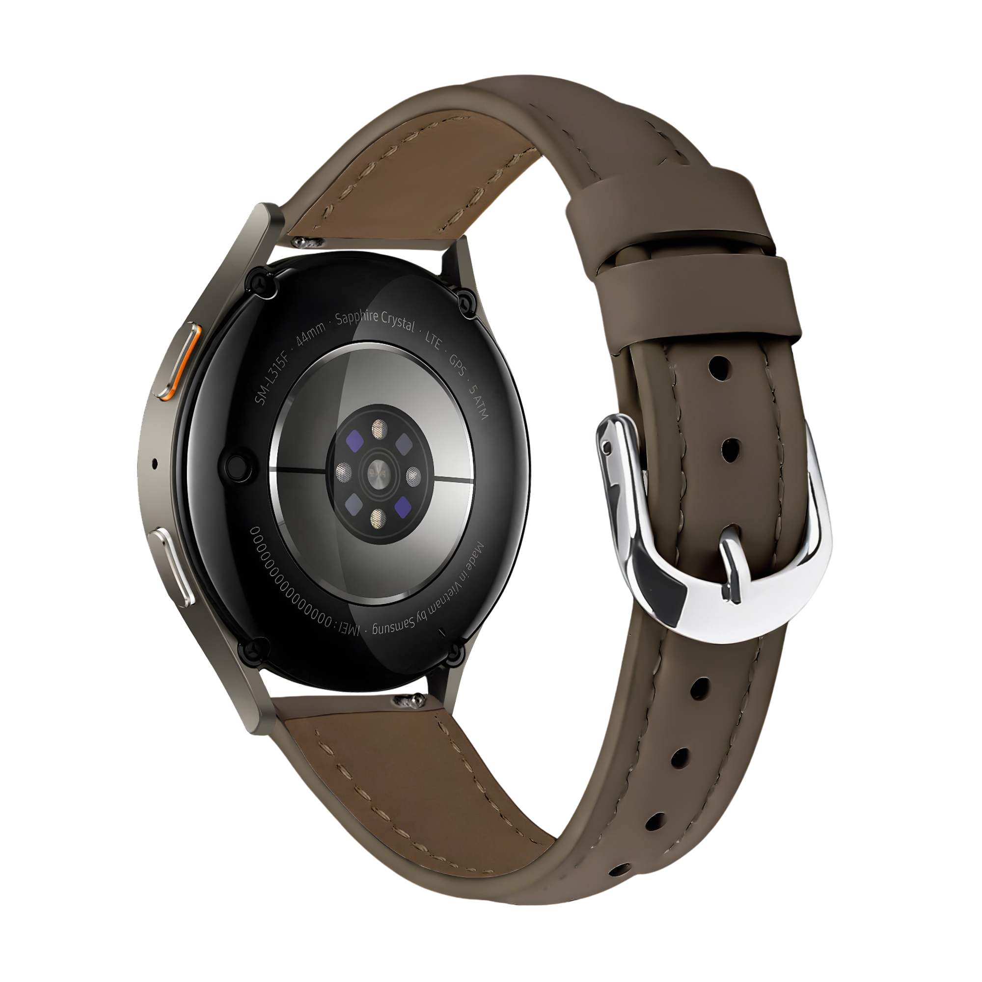 Samsung Galaxy Watch 4 Classic 42mm Slimfit Leather Strap (Dark Brown)