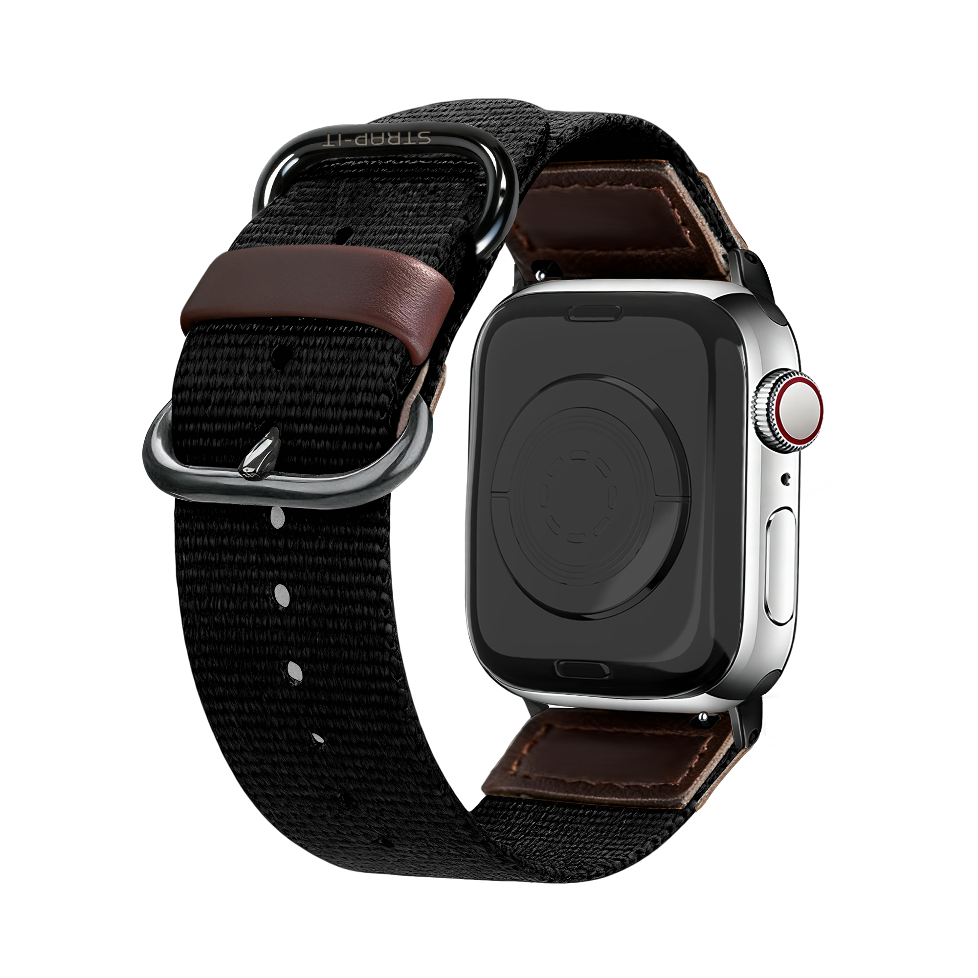 Bracelet lona Apple Watch (noir)