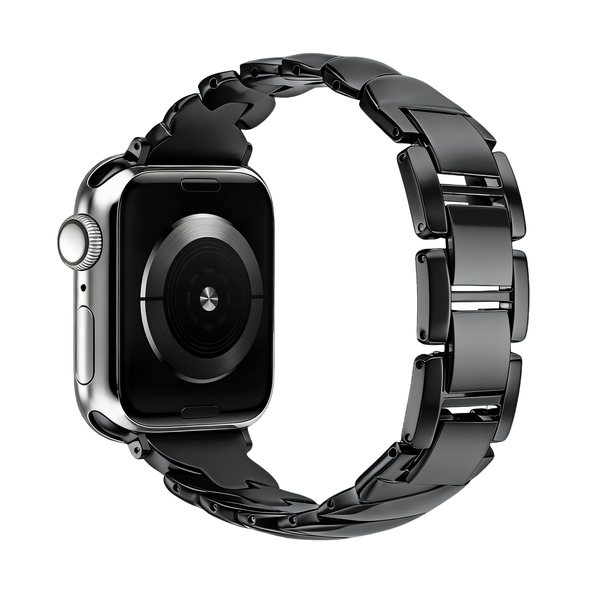 Bandz Bracelet acier premium 'Twisted' Apple Watch (noir)