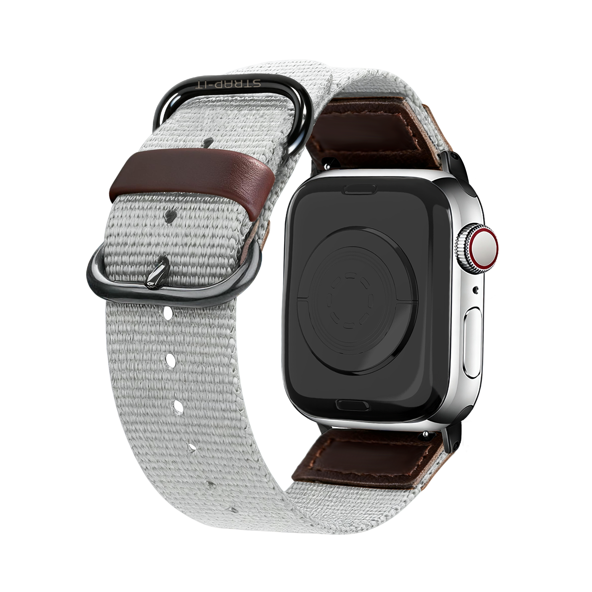 Bracelet lona Apple Watch (gris)