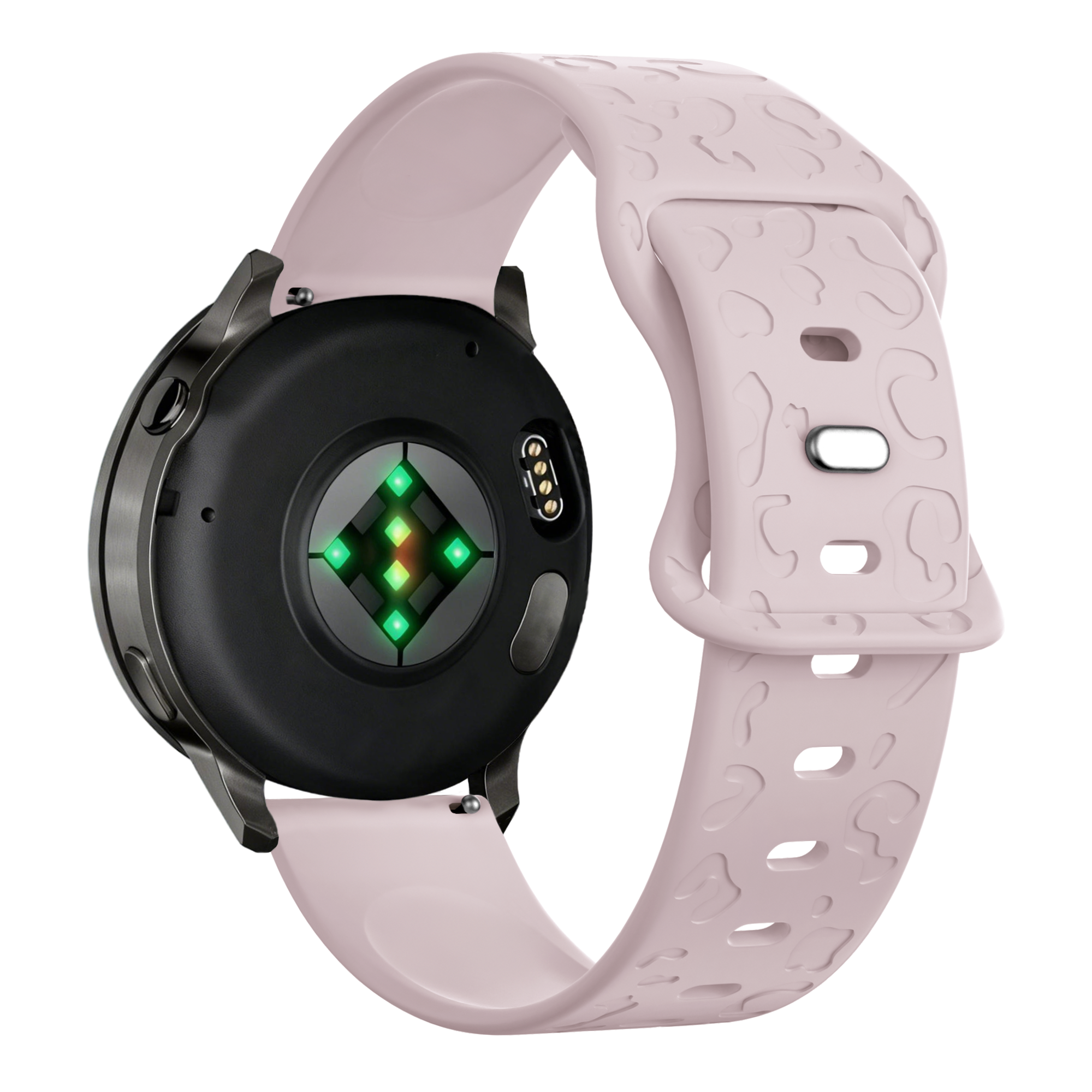 Bandz Garmin Vivoactive 4s Silicone Strap 'Leopard' (Pink)