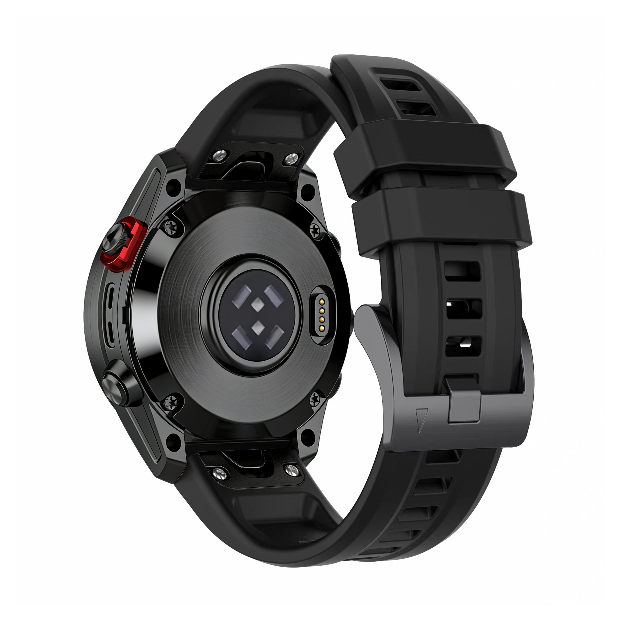 Bandz Bracelet silicone 'Classic' Garmin Descent Mk2S (noir)