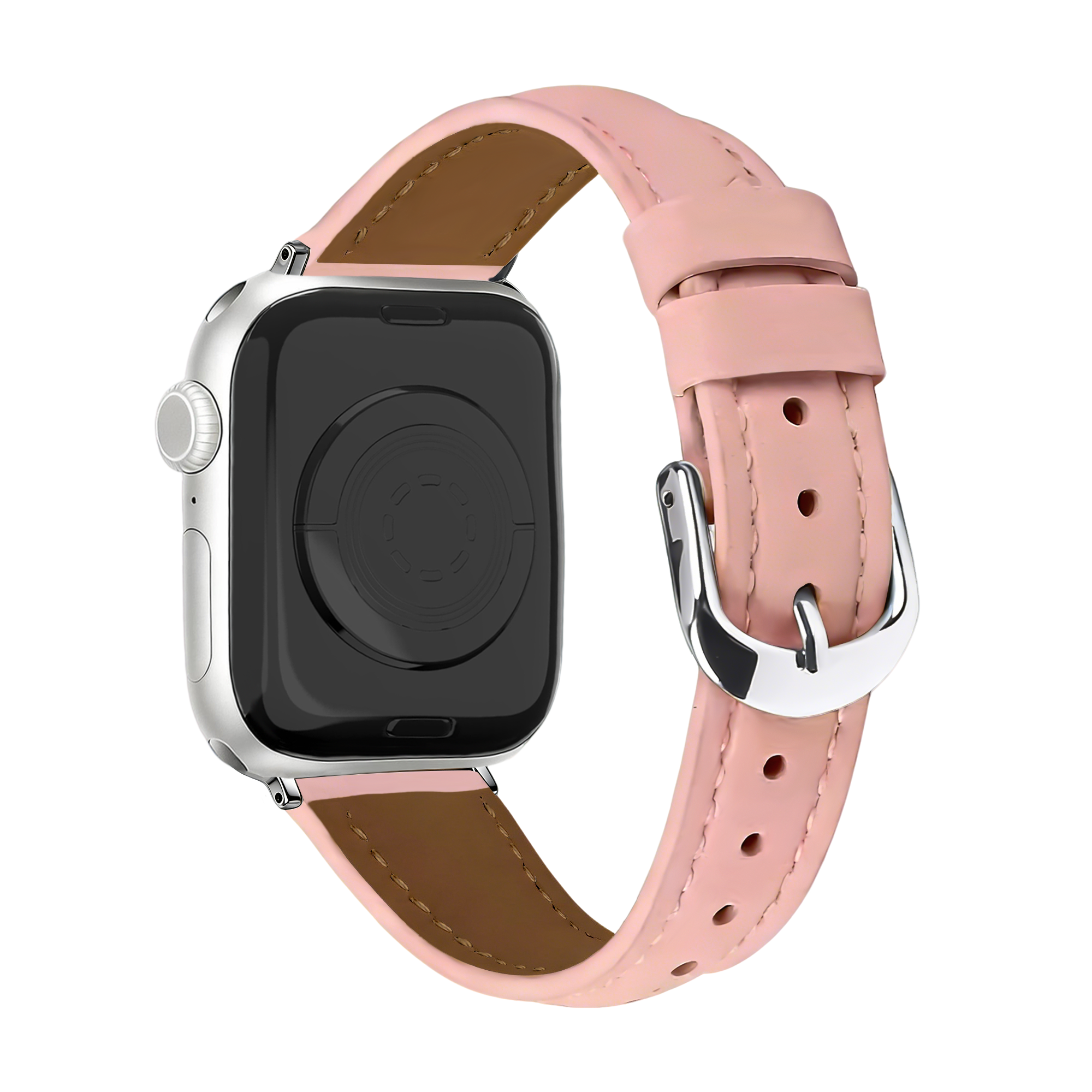 Bracelet cuir 'Slimfit' Apple Watch (rose)