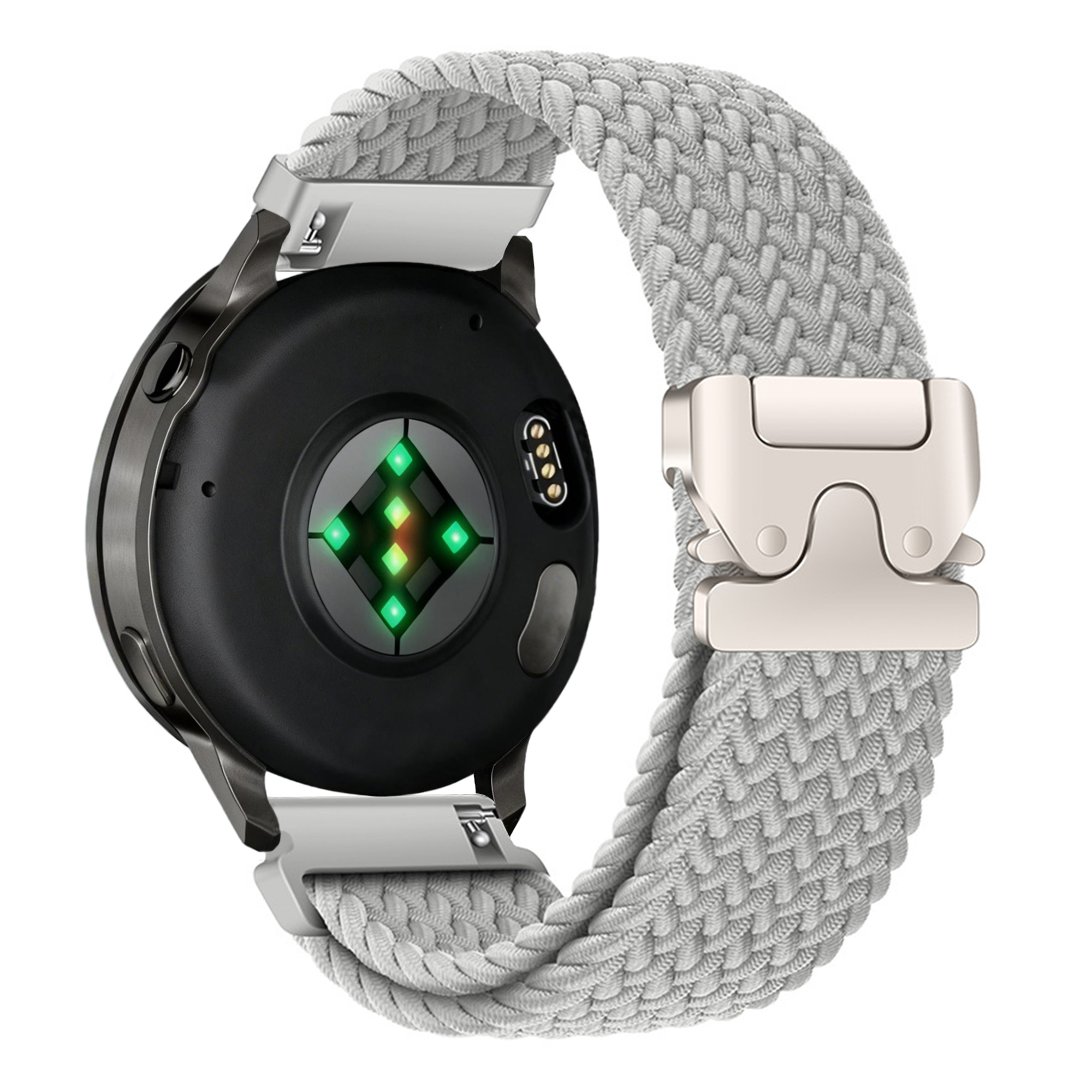 Bandz Garmin Forerunner 265 Braided Strap 'Parachute' (Light Grey)