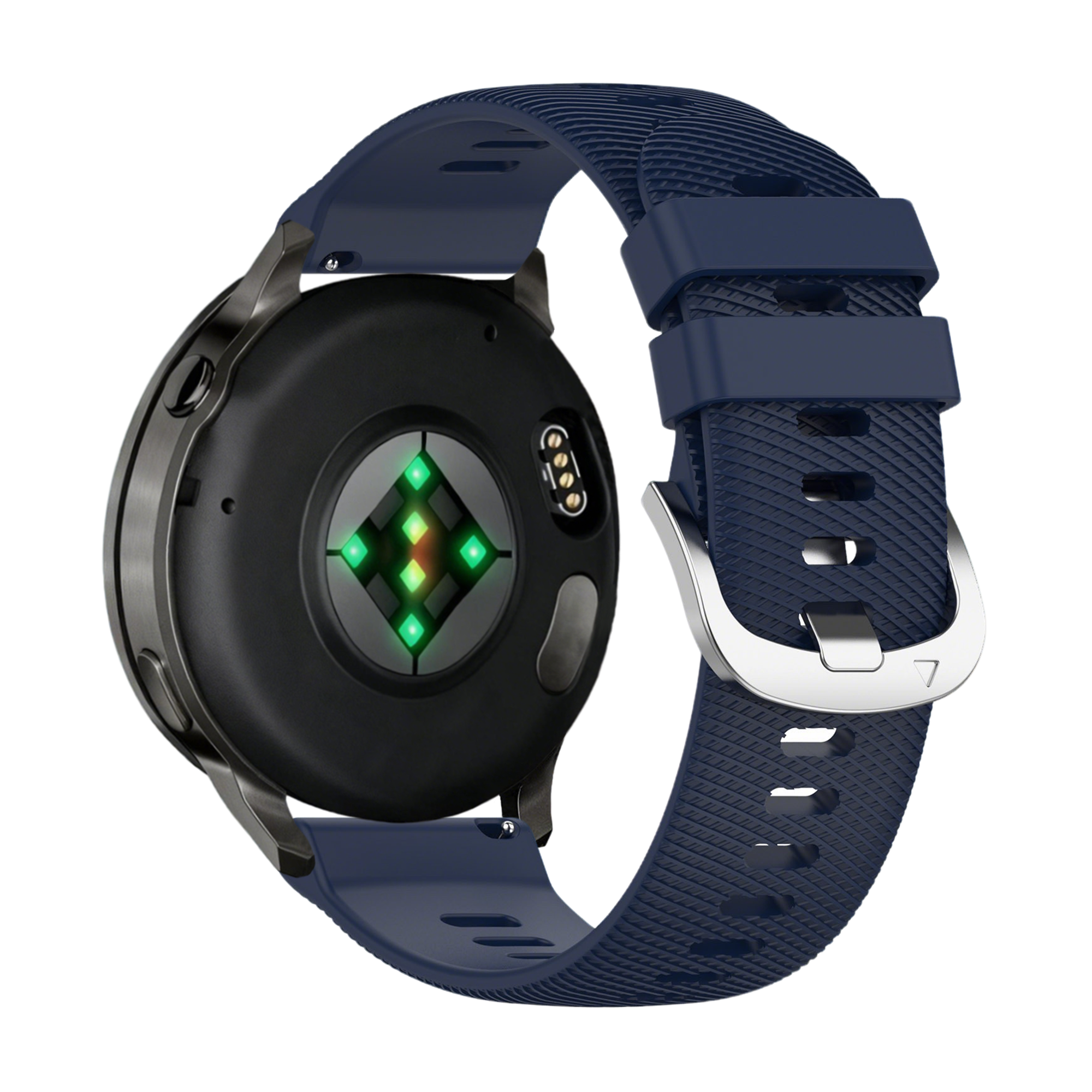 Bandz Bracelet silicone 'Deluxe' Garmin Forerunner 265s (bleu foncé)