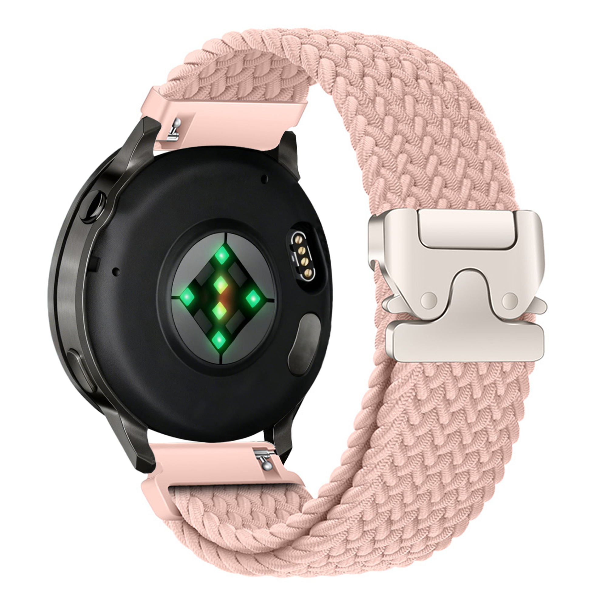 Bandz Bracelet tressé 'Parachute' Garmin Venu 3s (rose)