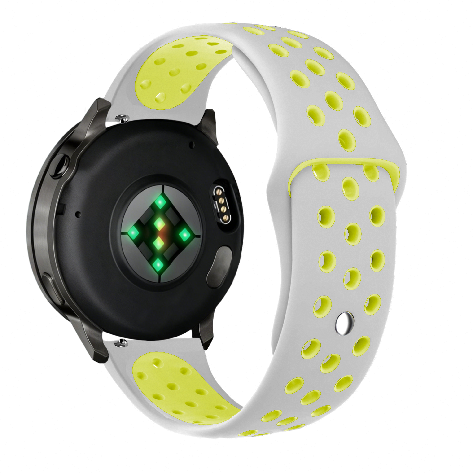 Bandz Garmin Bounce 2 Sport Strap 'Deluxe' (Grey/Yellow)