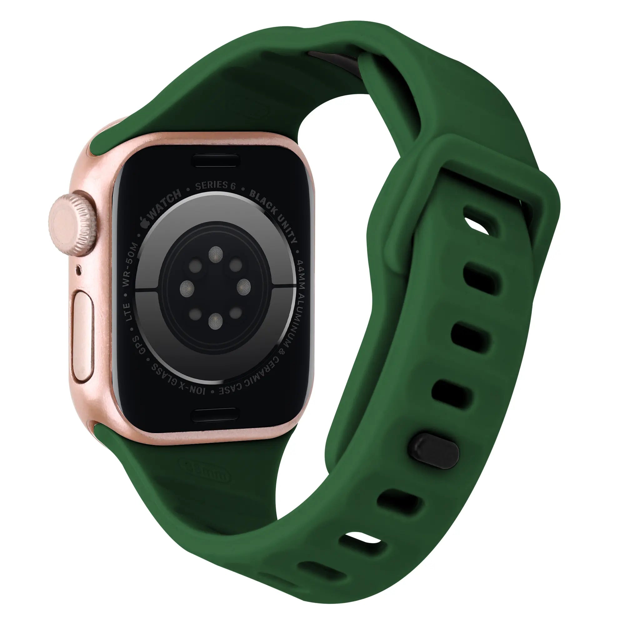 Bracelet sport tilted Apple Watch (vert foncé)