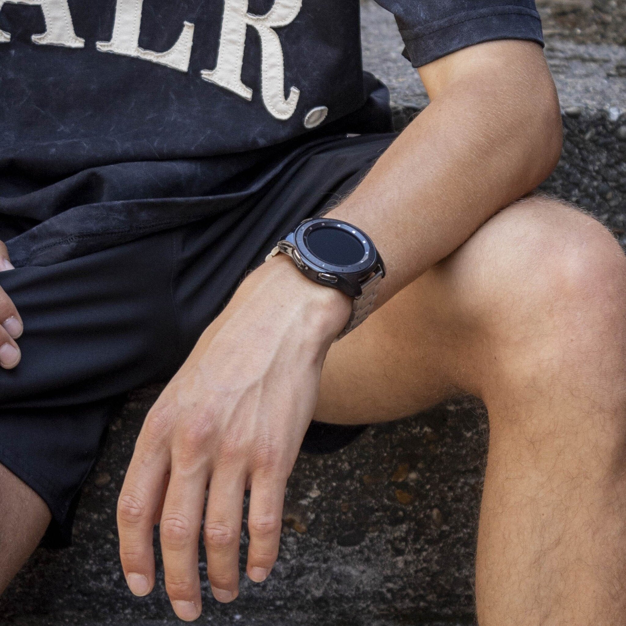 BALR Bracelet acier Polar Grit X Pro (argent)