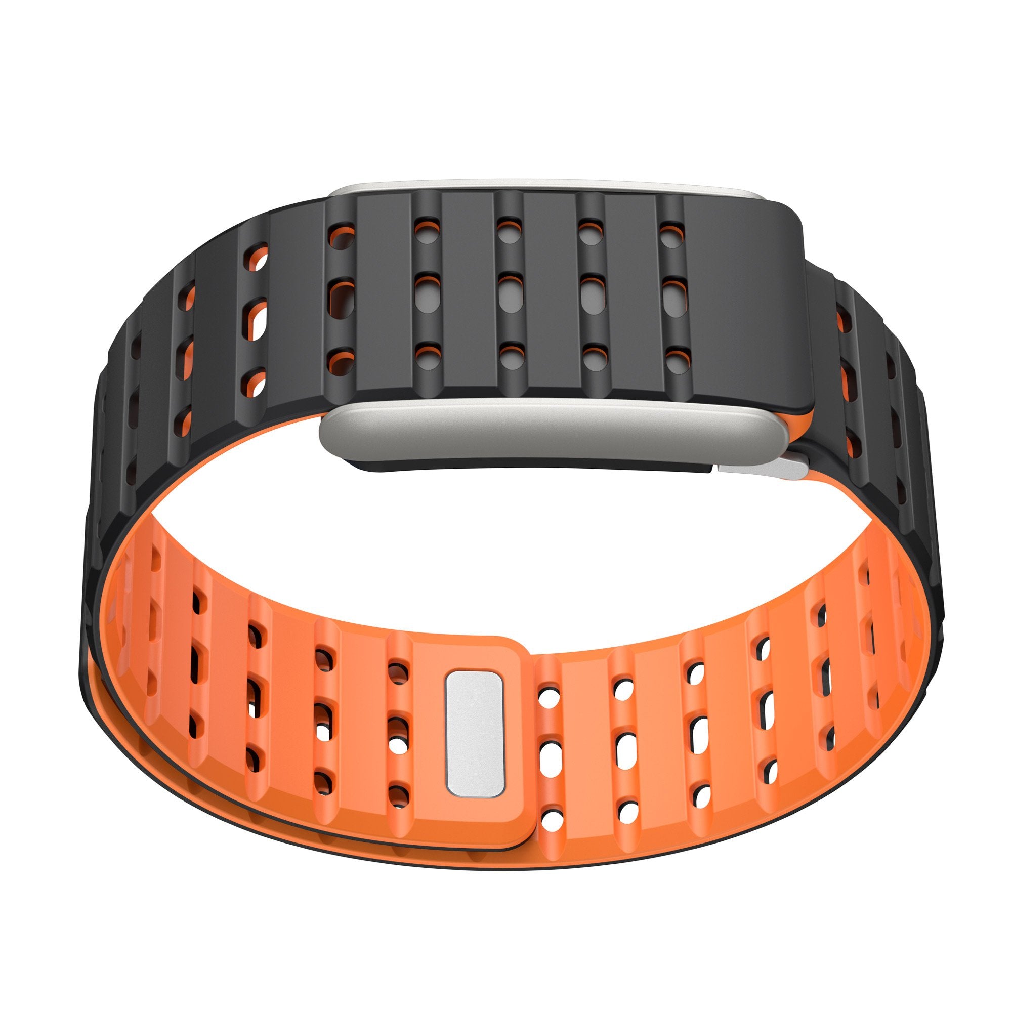 Bracelet silicone magnétique compatible avec Whoop 5.0 (noir/orange)