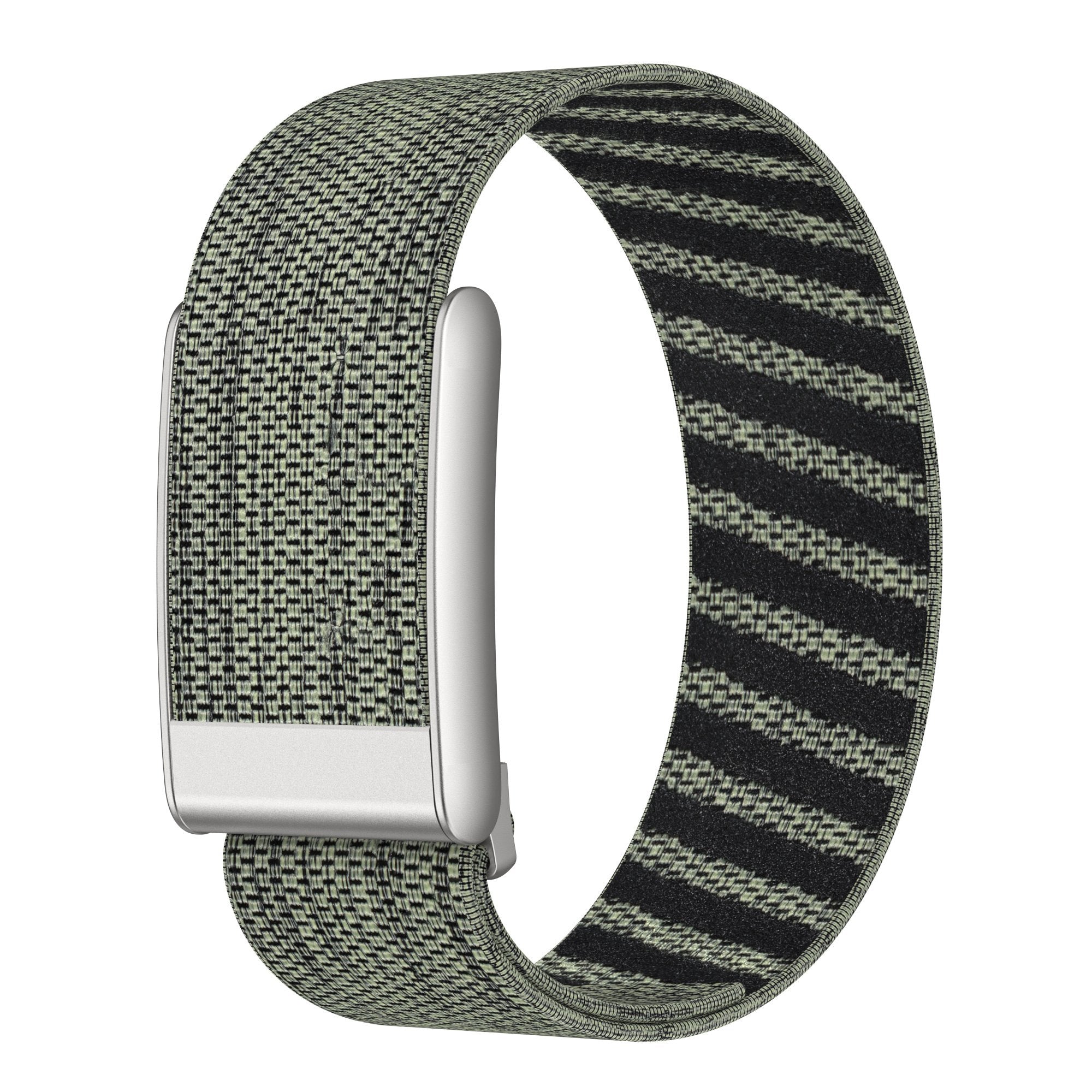 Bracelet nylon compatible avec Whoop 4.0 (gris-vert)