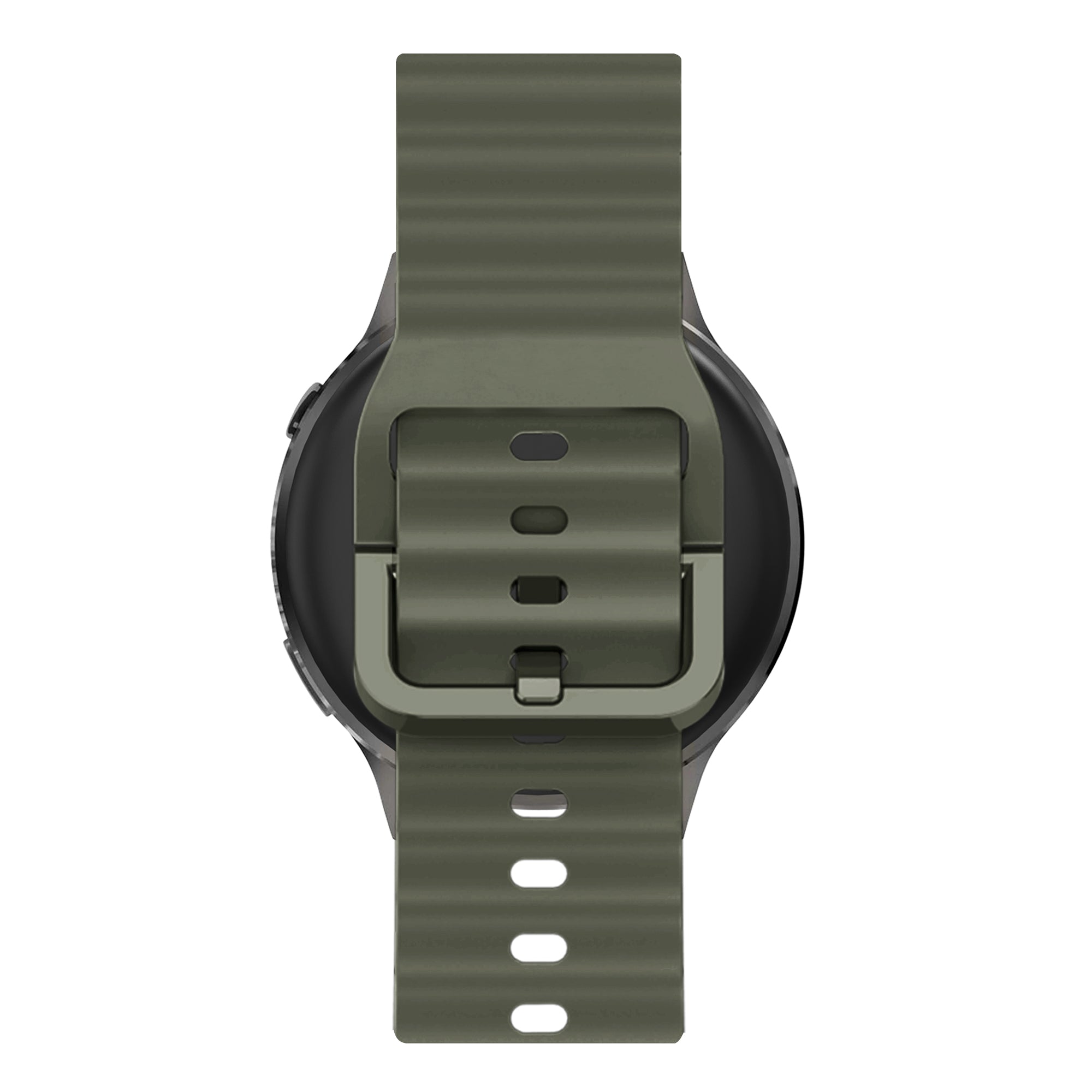 Bandz Bracelet silicone ondulé Garmin Forerunner 265s (vert armée)