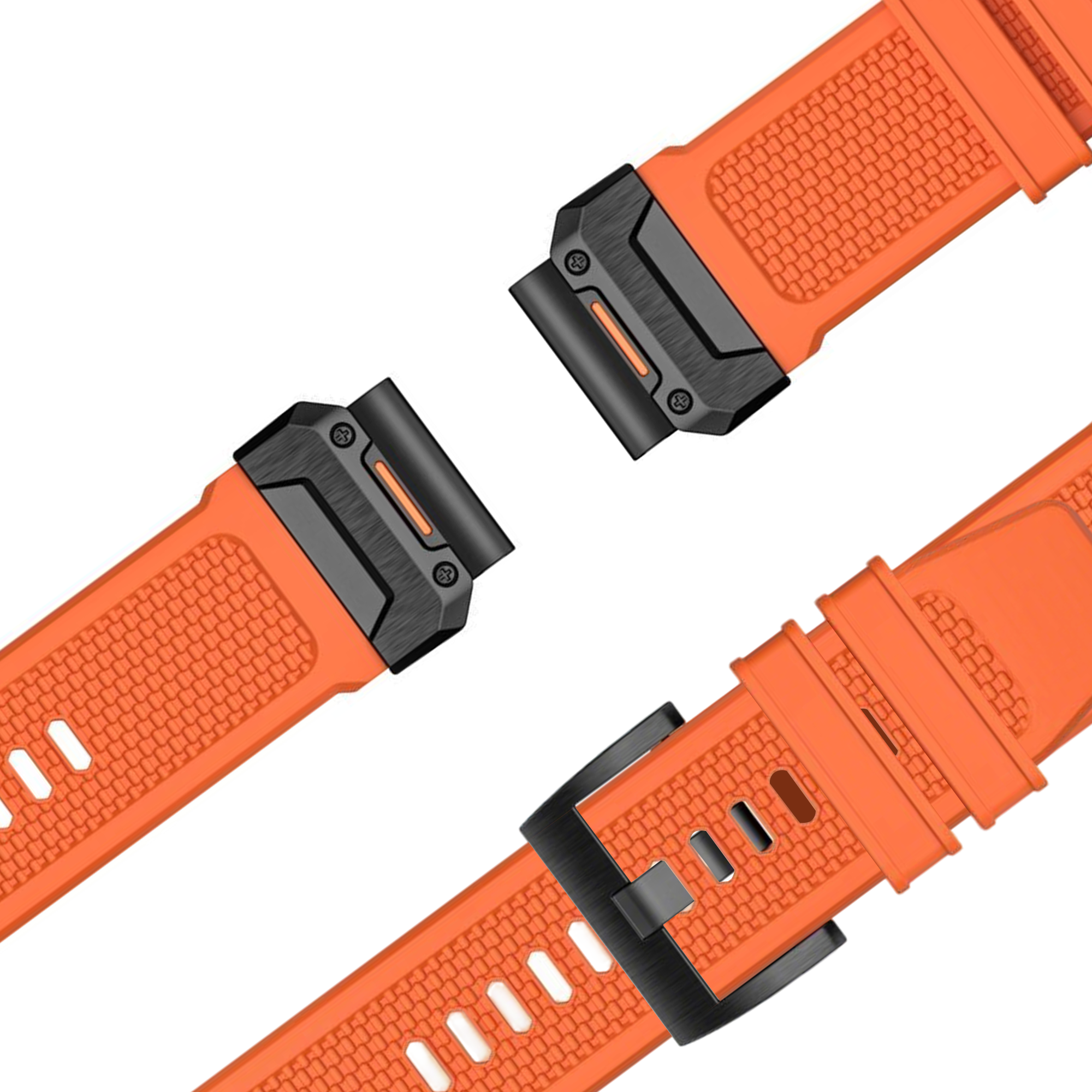 Bandz Bracelet silicone 'Explorer' Garmin Fenix 5x / 6x (orange)