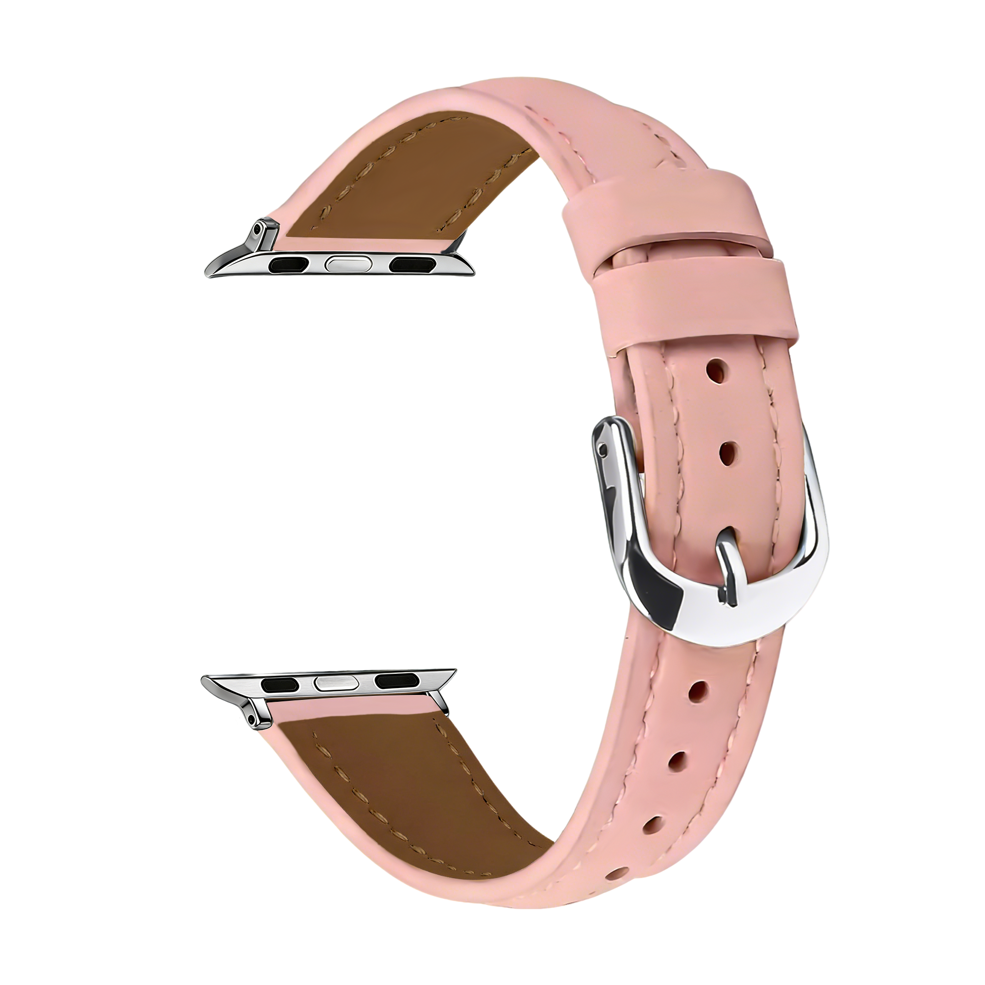 Bracelet cuir 'Slimfit' Apple Watch (rose)