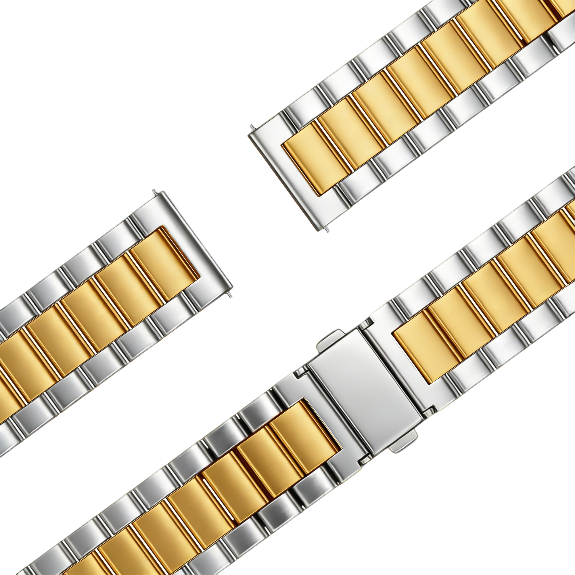 Bandz Bracelet acier 'Classic' Garmin Approach S44 (argent/or)