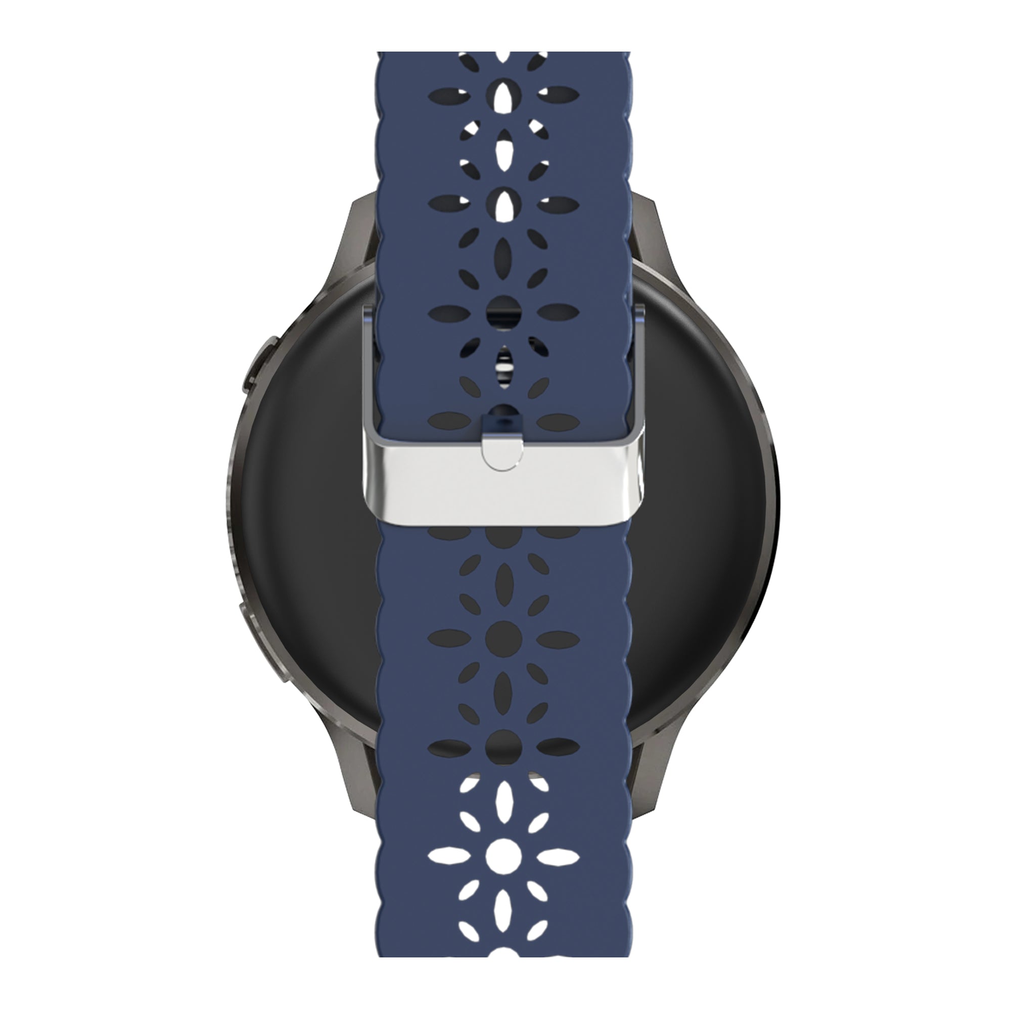 Bandz Bracelet silicone 'Lace' Garmin Vivoactive 3 (bleu foncé)