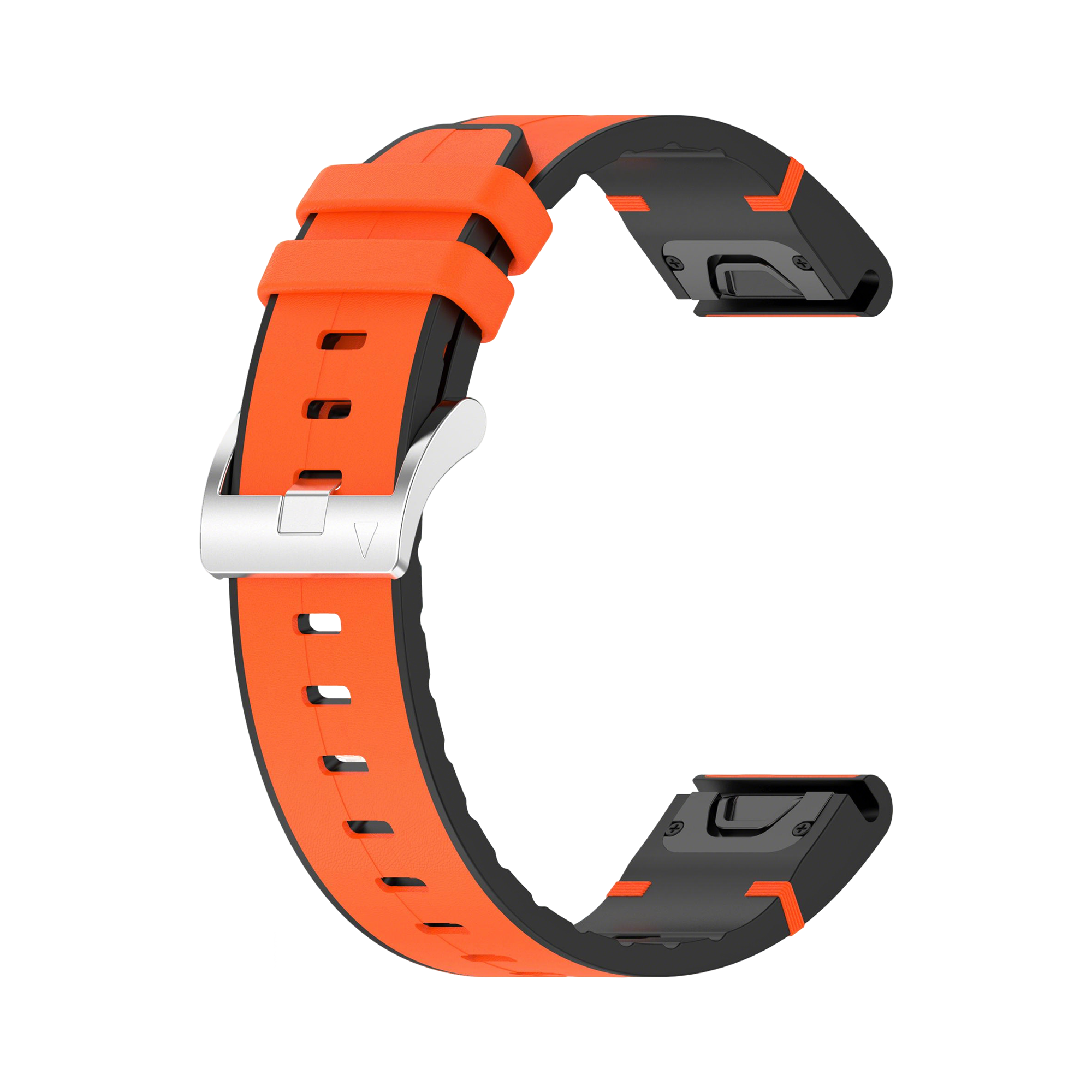 Bracelet cuir hybride Garmin Approach S70 - 42mm (orange)