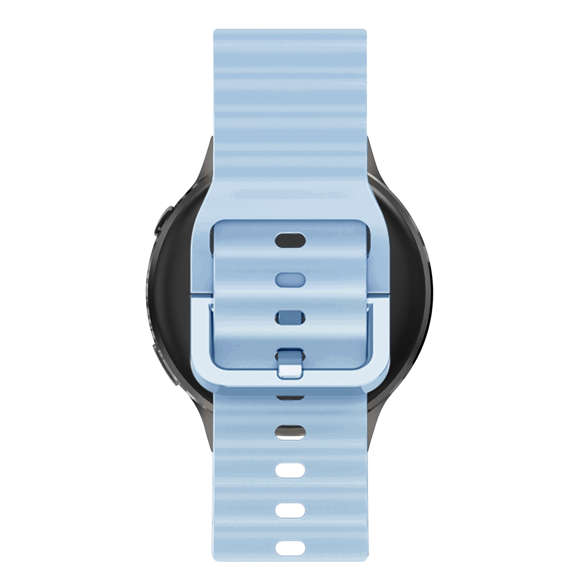 Bandz Bracelet silicone ondulé Garmin Forerunner 265s (bleu clair)