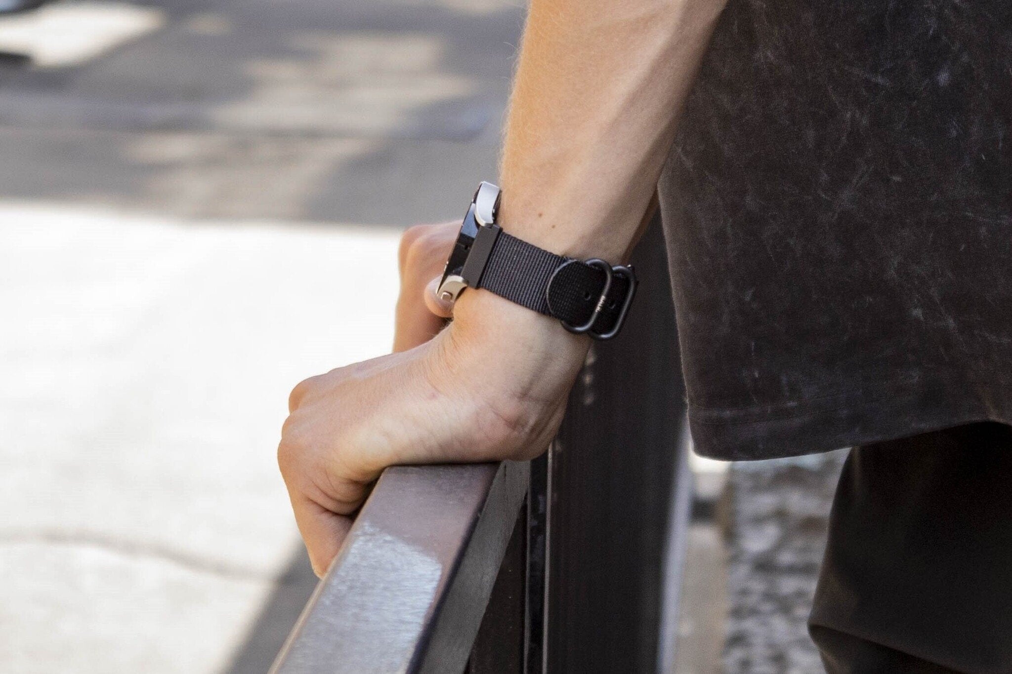 BALR Amazfit GTS 2 Nylon Strap with Buckle (Black)