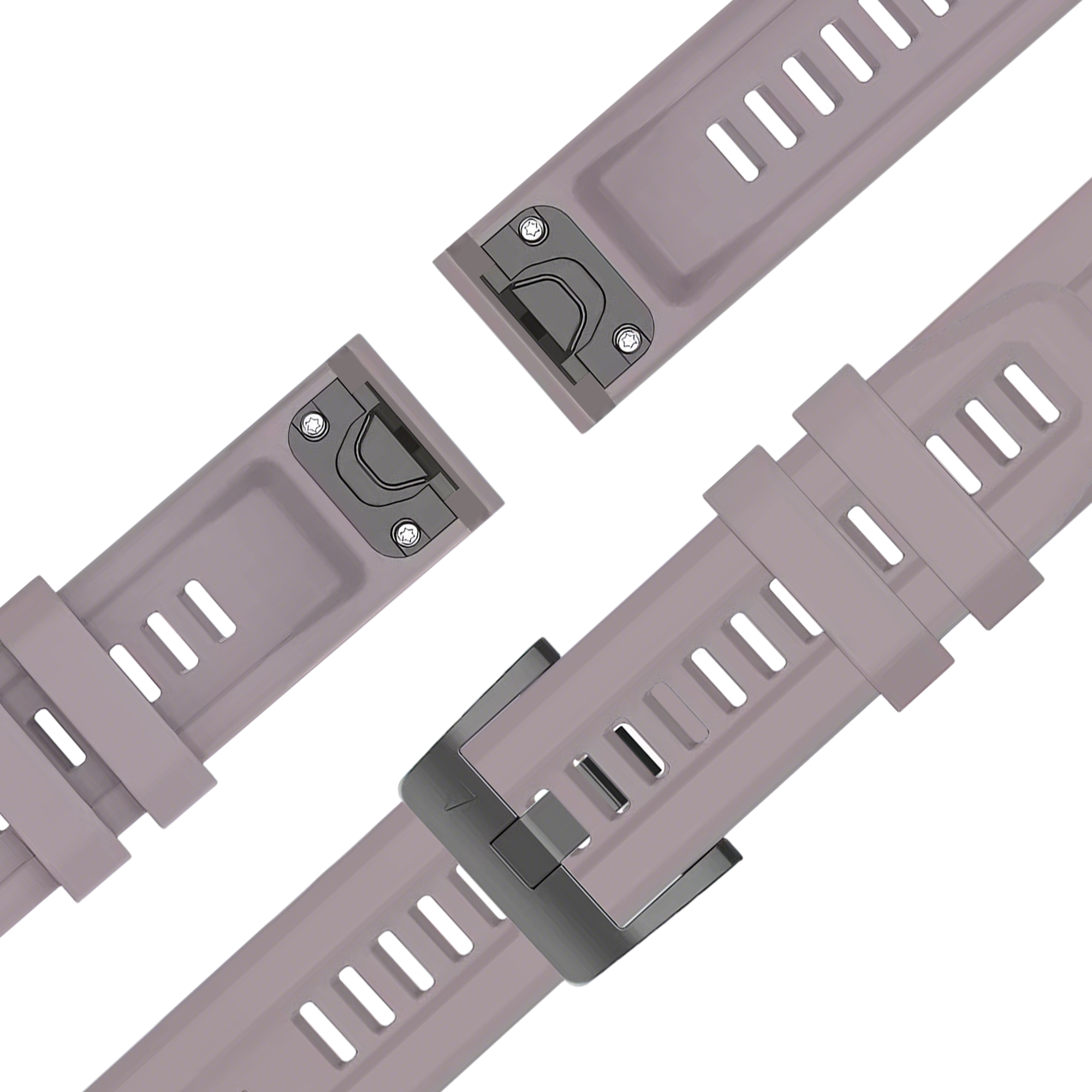 Bandz Bracelet silicone 'Classic' Garmin Descent G2 (lavande gris)