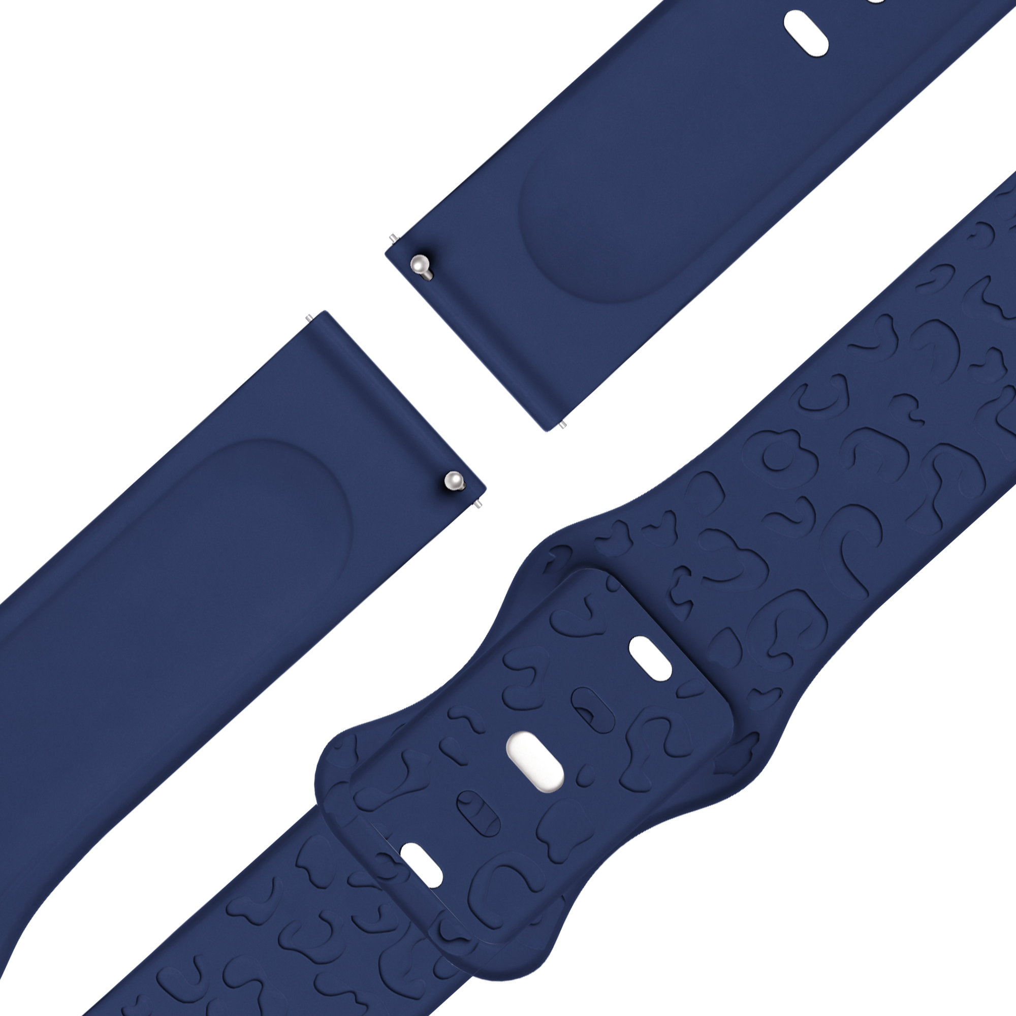 Bandz Bracelet silicone 'Léopard' Garmin Venu 4 - 41mm (bleu foncé)