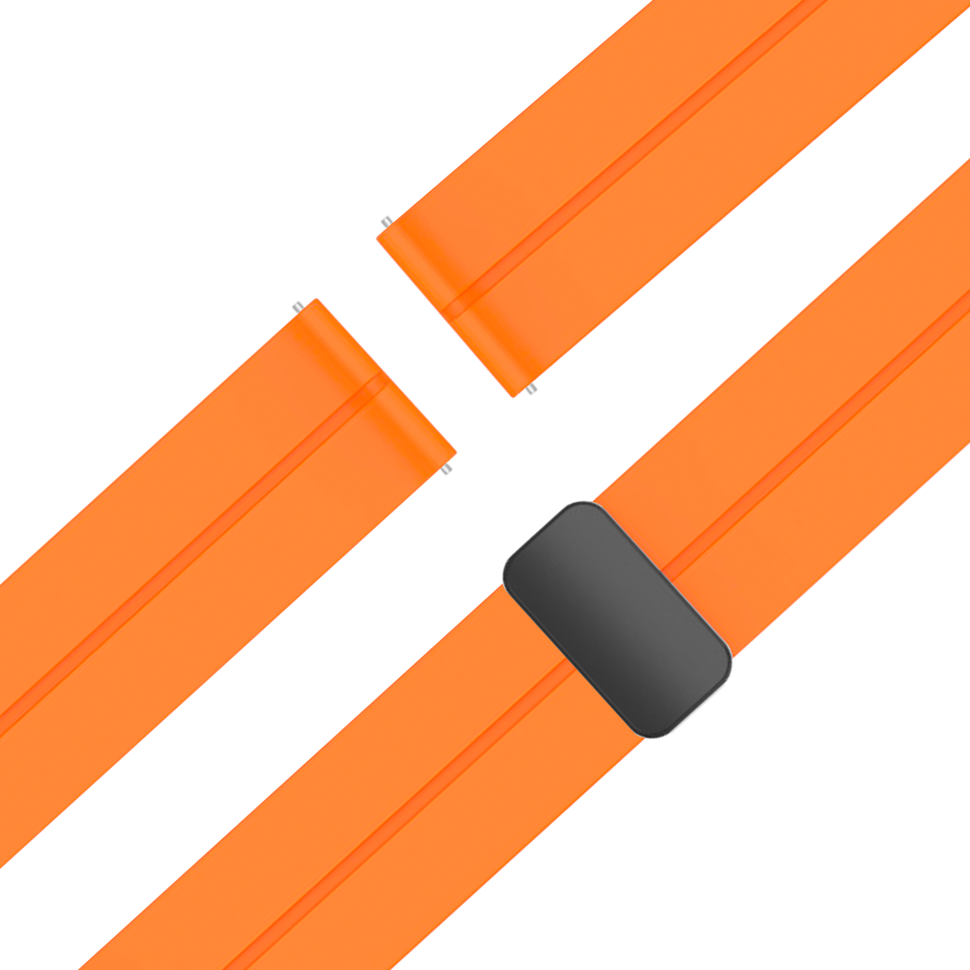 Bandz Bracelet silicone avec boucle en D Garmin Venu 3 (orange)