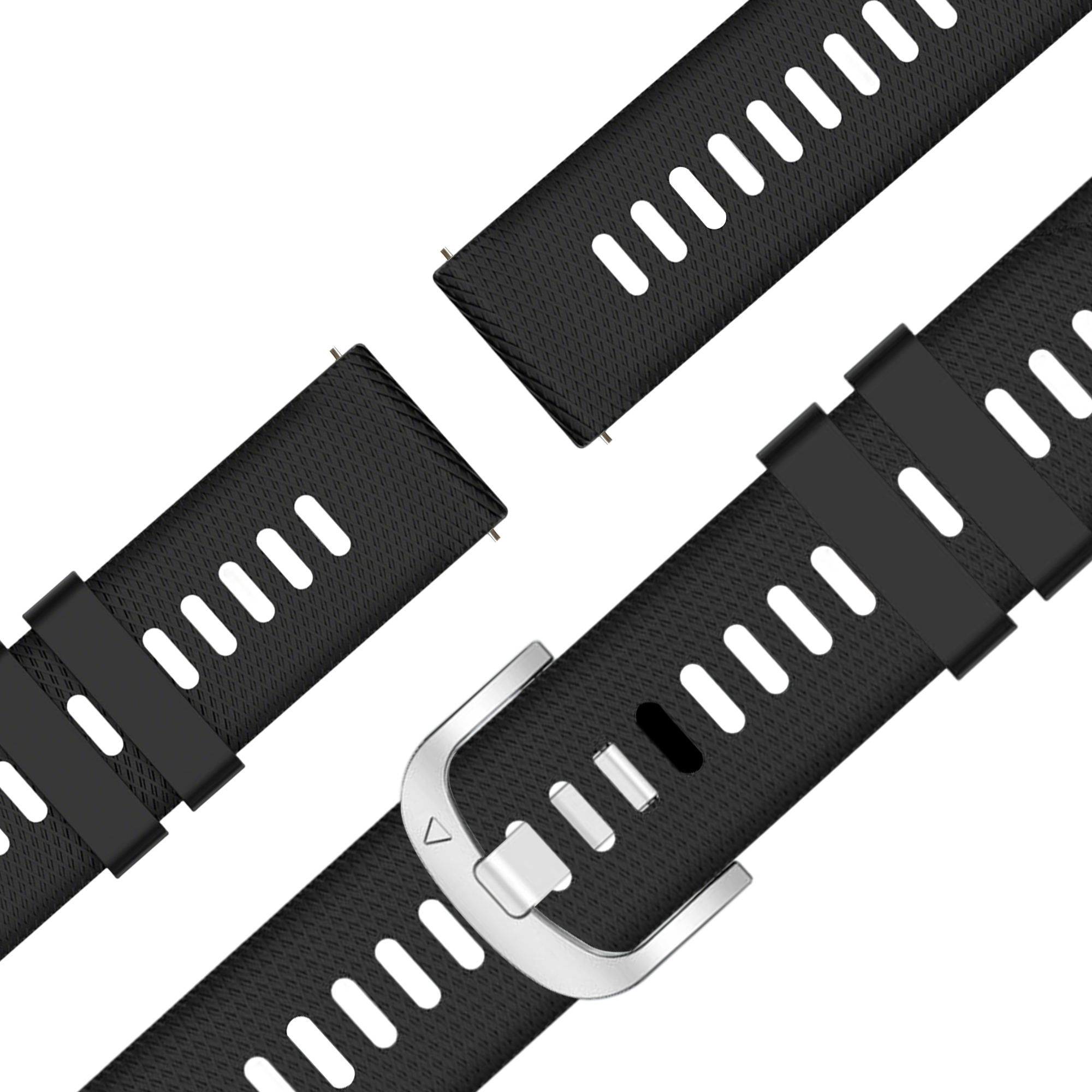 Bandz Bracelet silicone 'Deluxe' Garmin Venu 2s (noir)