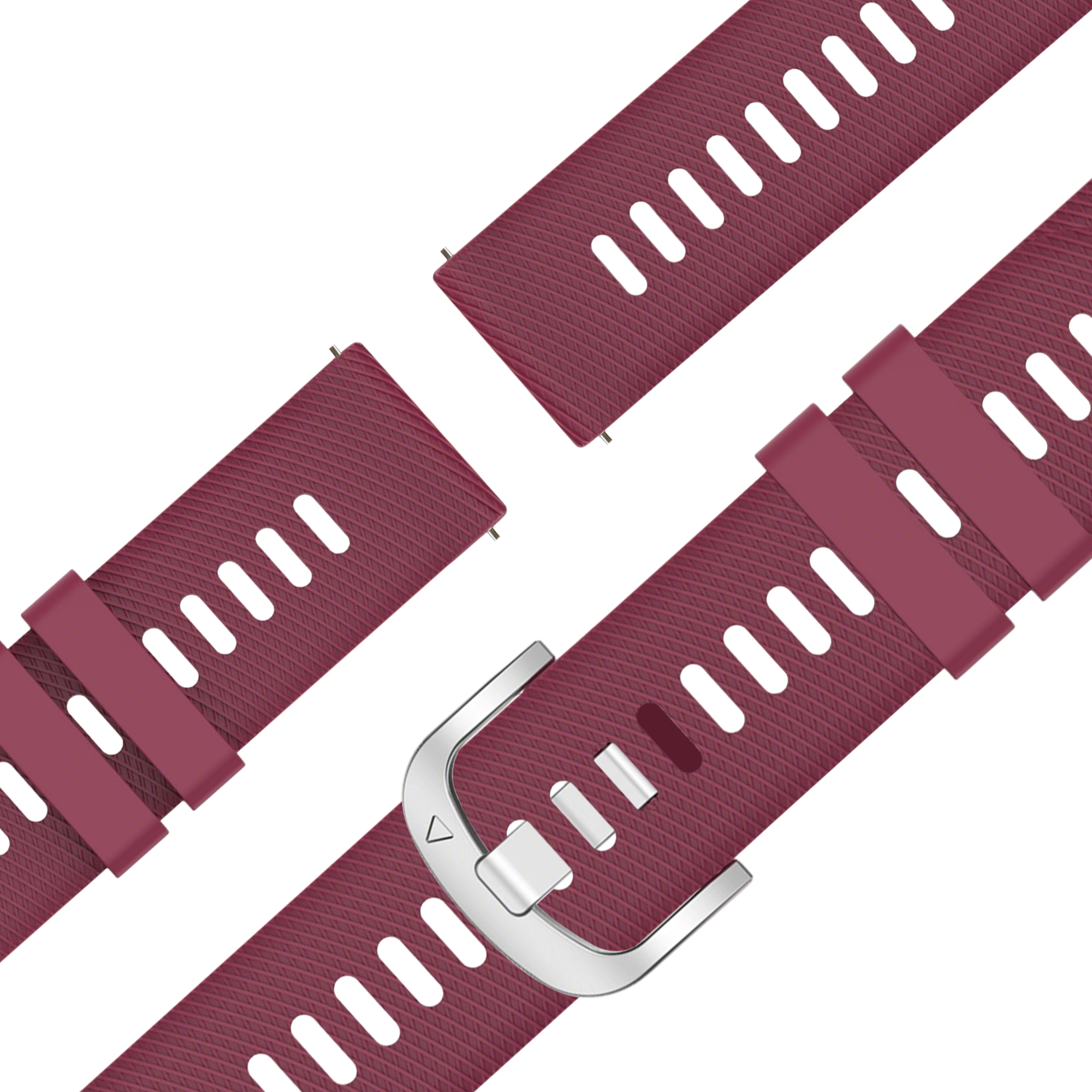 Bandz Bracelet silicone 'Deluxe' Garmin Venu 2s (rouge vin)