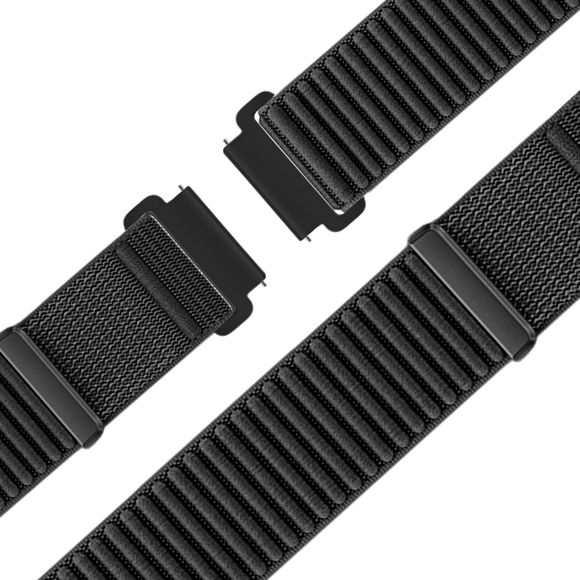 Bandz Garmin Forerunner 265 Nylon Strap 'Wave' (Black)