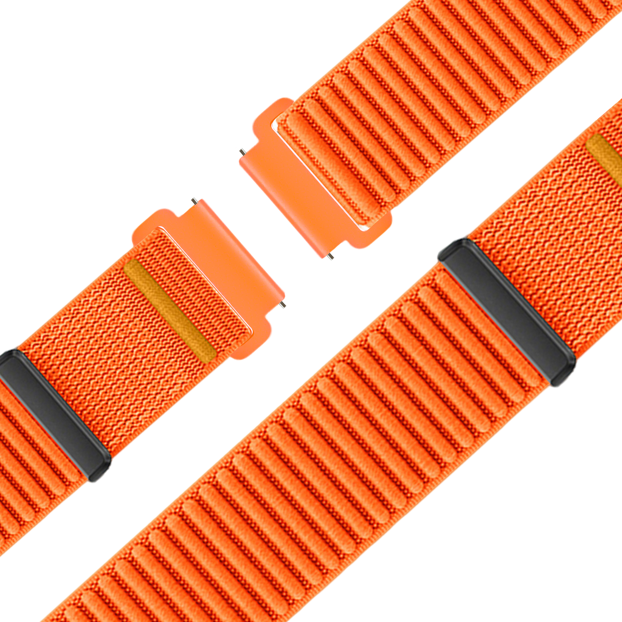 Bandz Bracelet nylon ondulé Garmin Forerunner 570 - 47mm (orange)