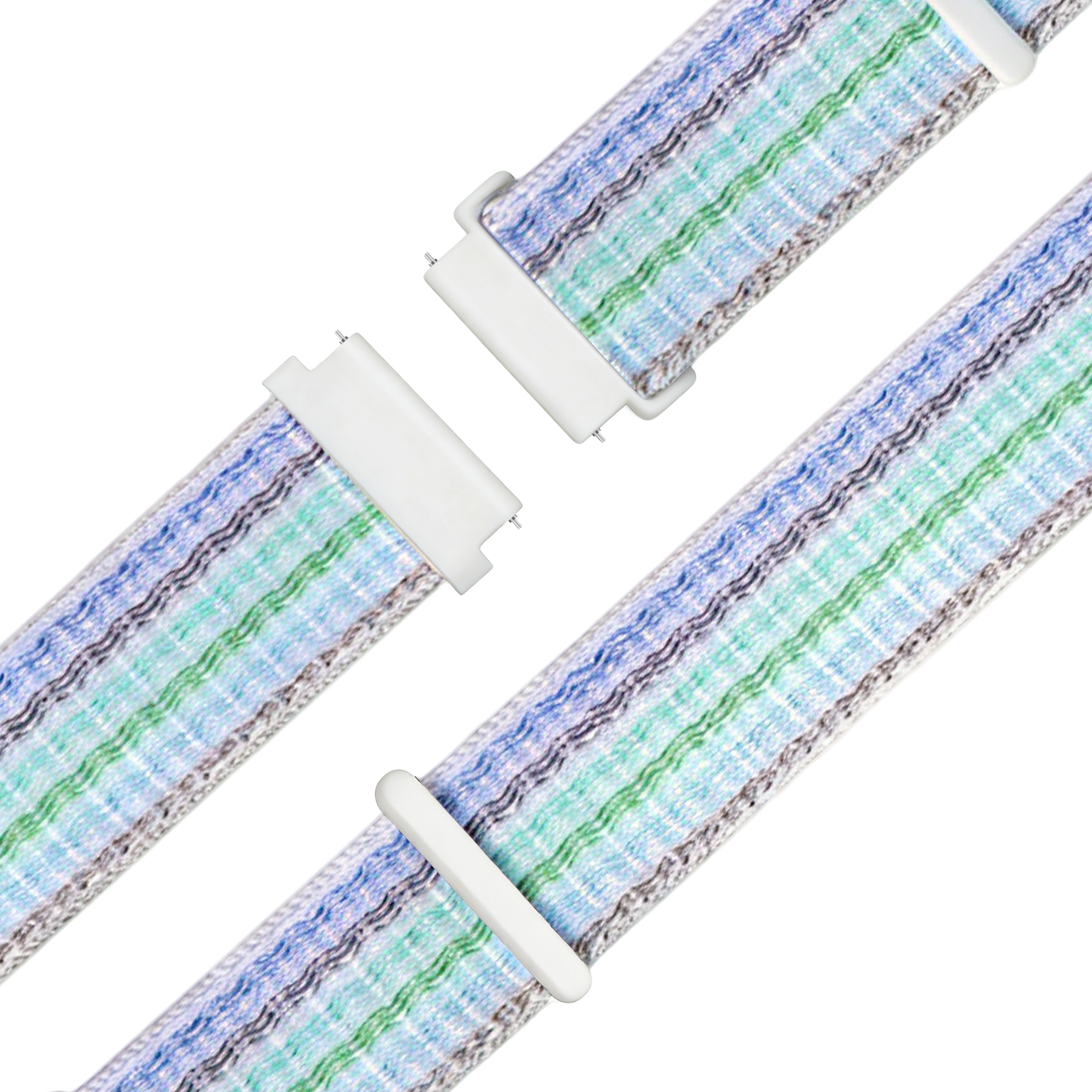 Bandz Bracelet nylon Loop Garmin Venu 4 - 41mm (bleu à rayures)