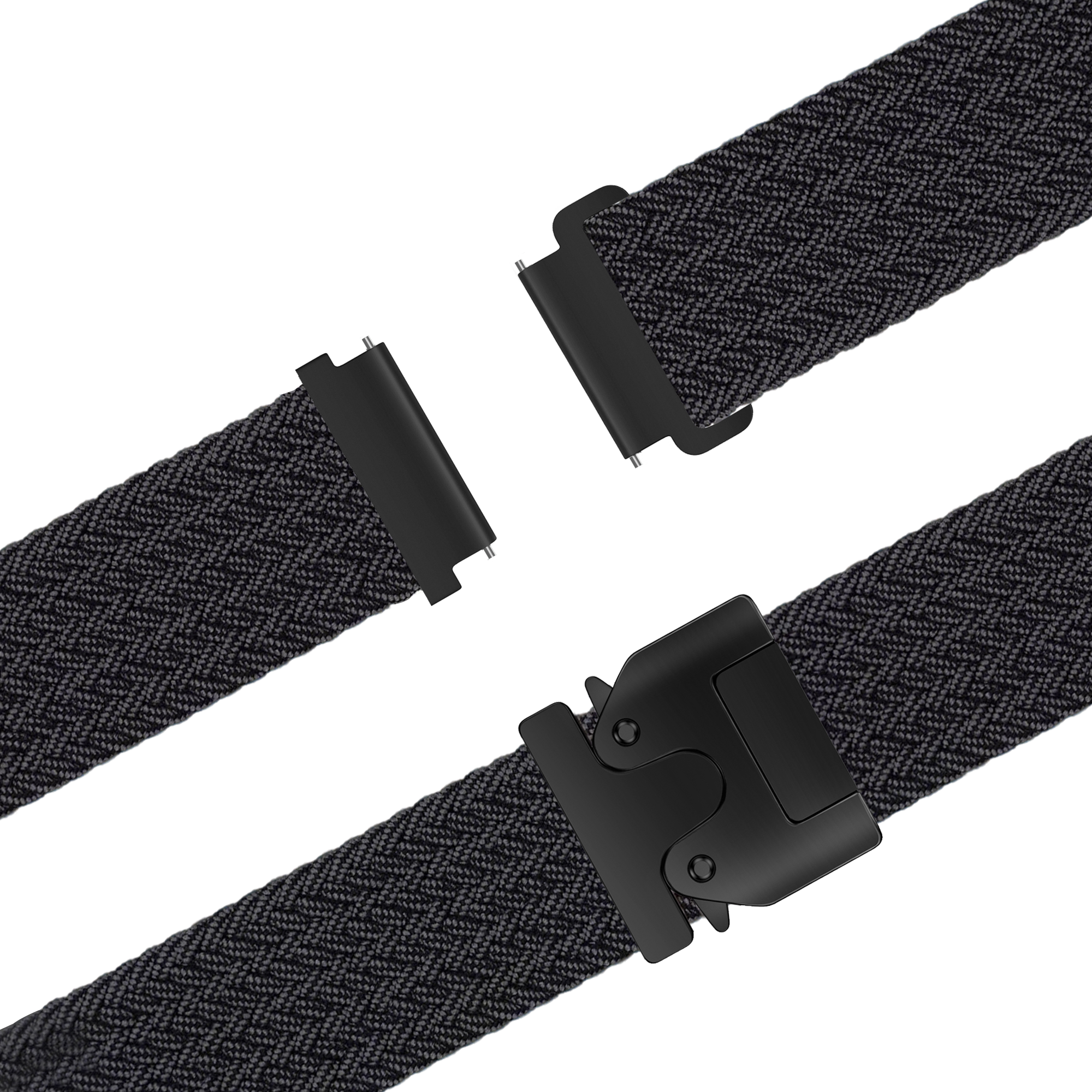 Bandz Bracelet tressé 'Parachute' Garmin Forerunner 570 - 47mm (graphite)