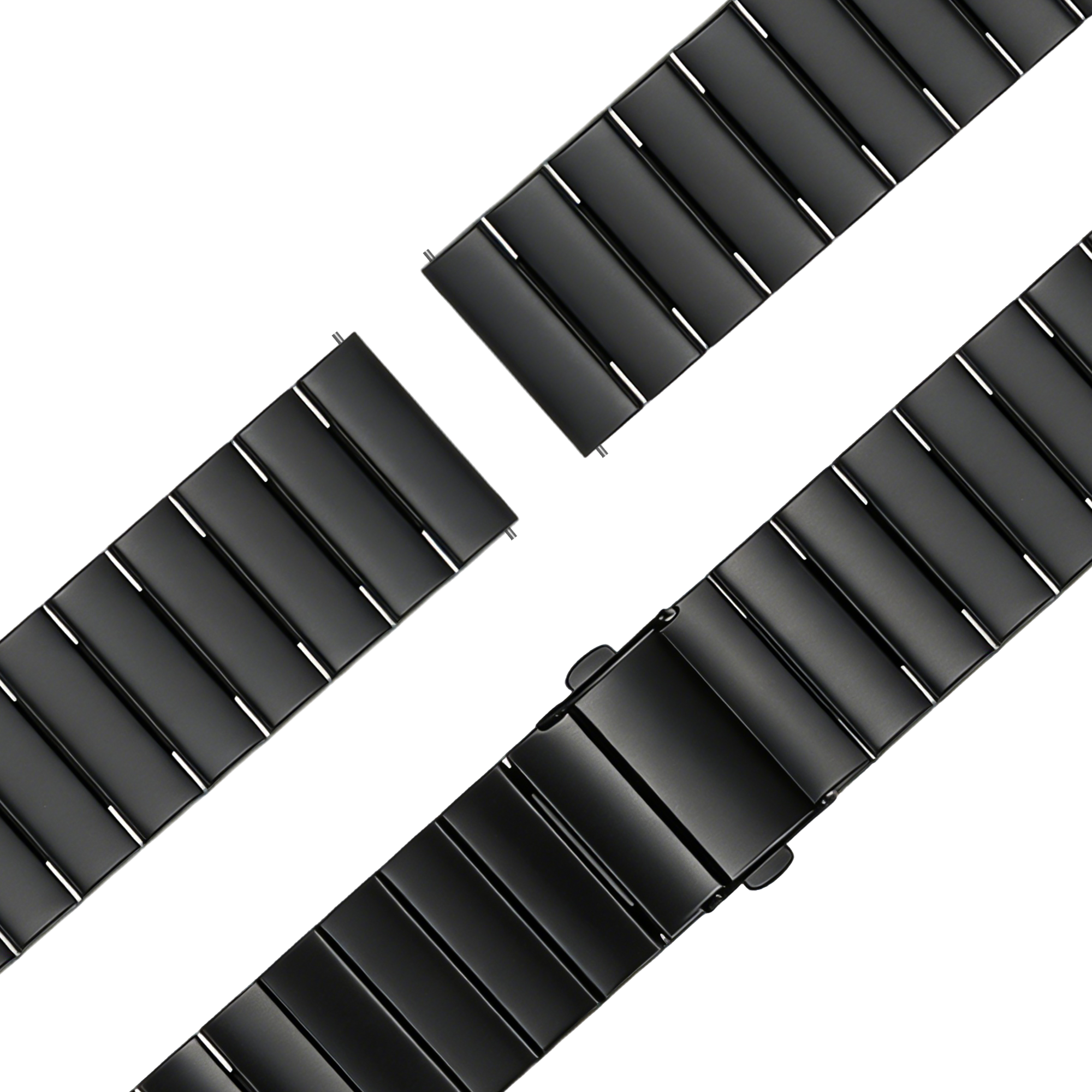 Bandz Bracelet acier 'One Bead' Garmin Forerunner 570 - 47mm (noir)