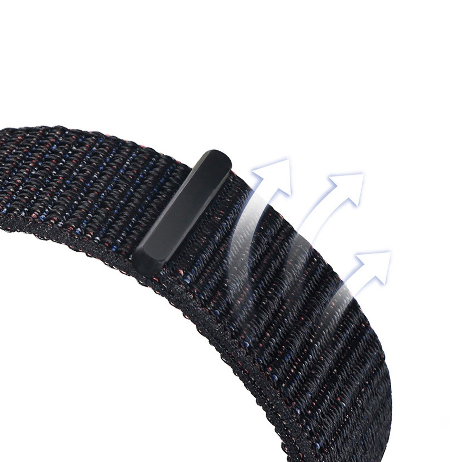 Bracelet nylon Google Pixel Watch 4 - 45mm (noir)