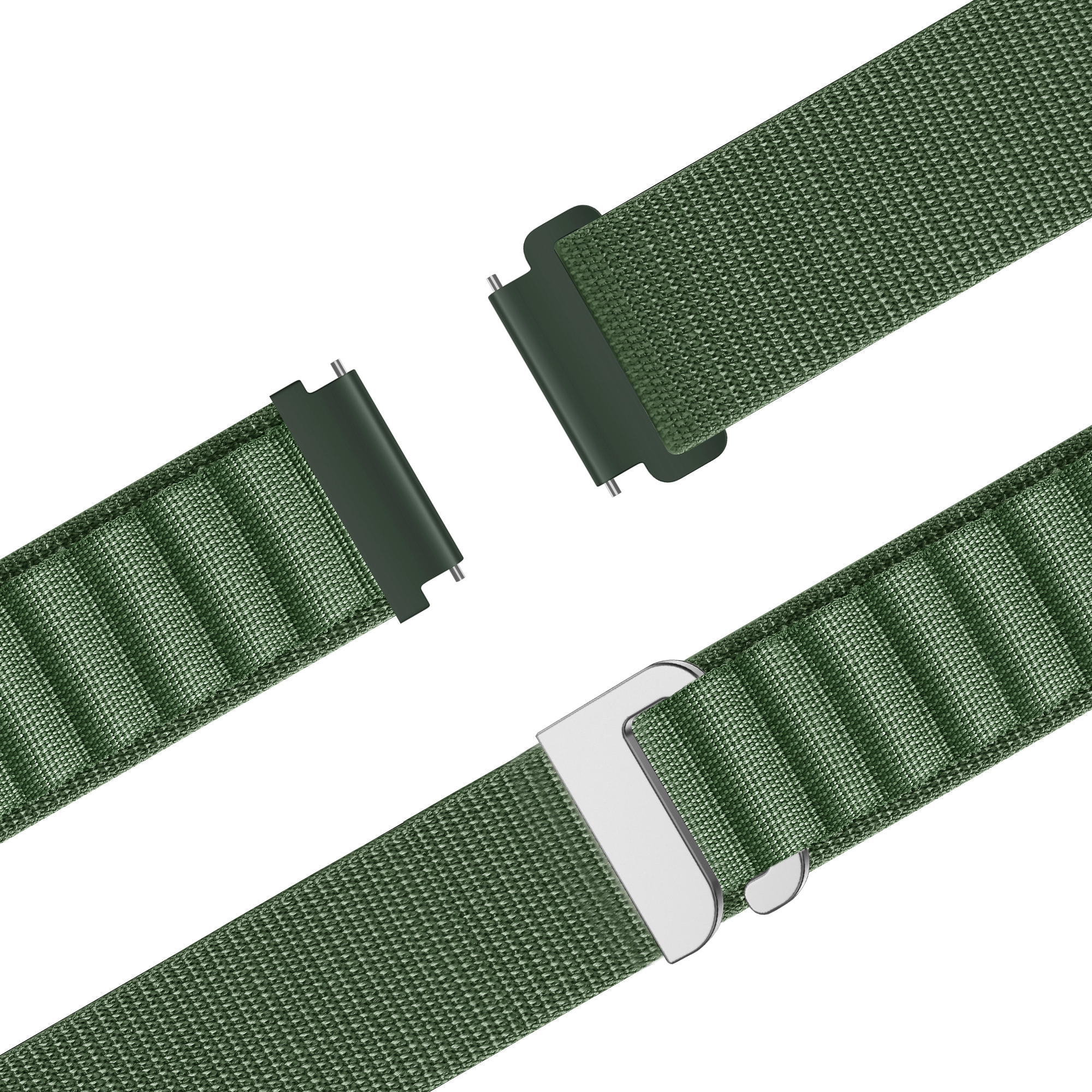 Bandz Garmin Forerunner 570 - 47mm Alpine Nylon Strap (Green)