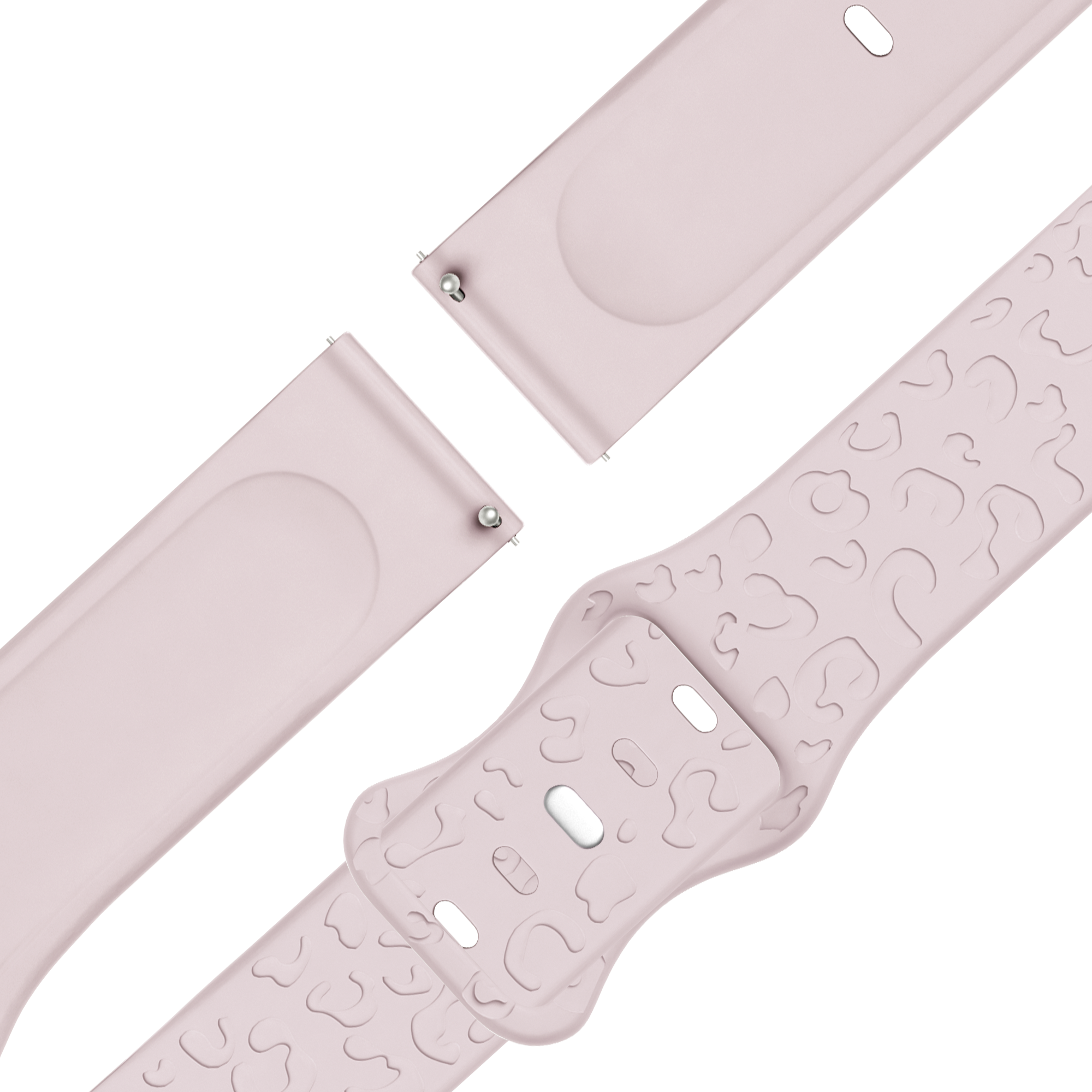 Bandz Garmin Venu 4 - 41mm Silicone Strap 'Leopard' (Pink)
