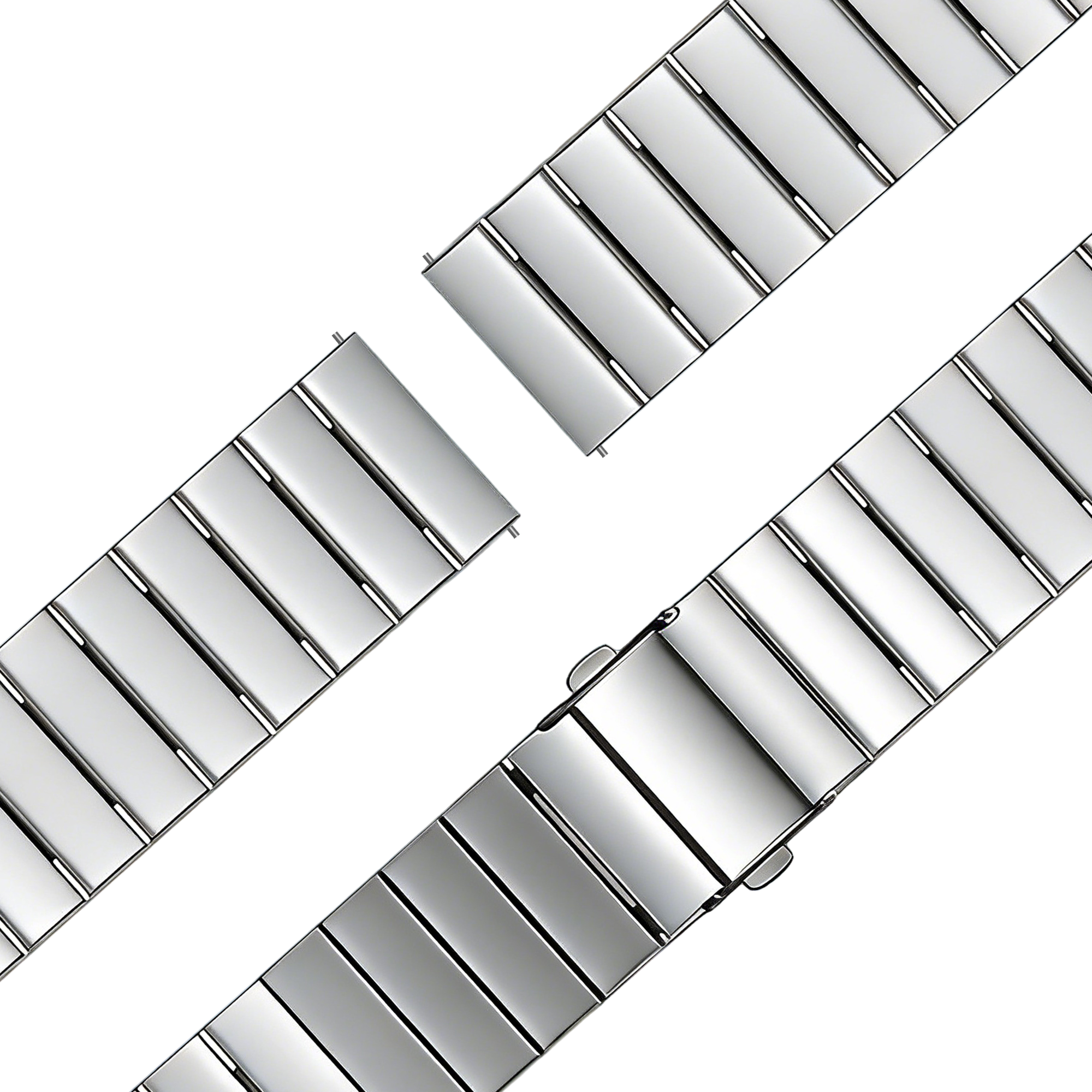 Bandz Bracelet acier 'One Bead' Garmin Forerunner 570 - 47mm (argent)