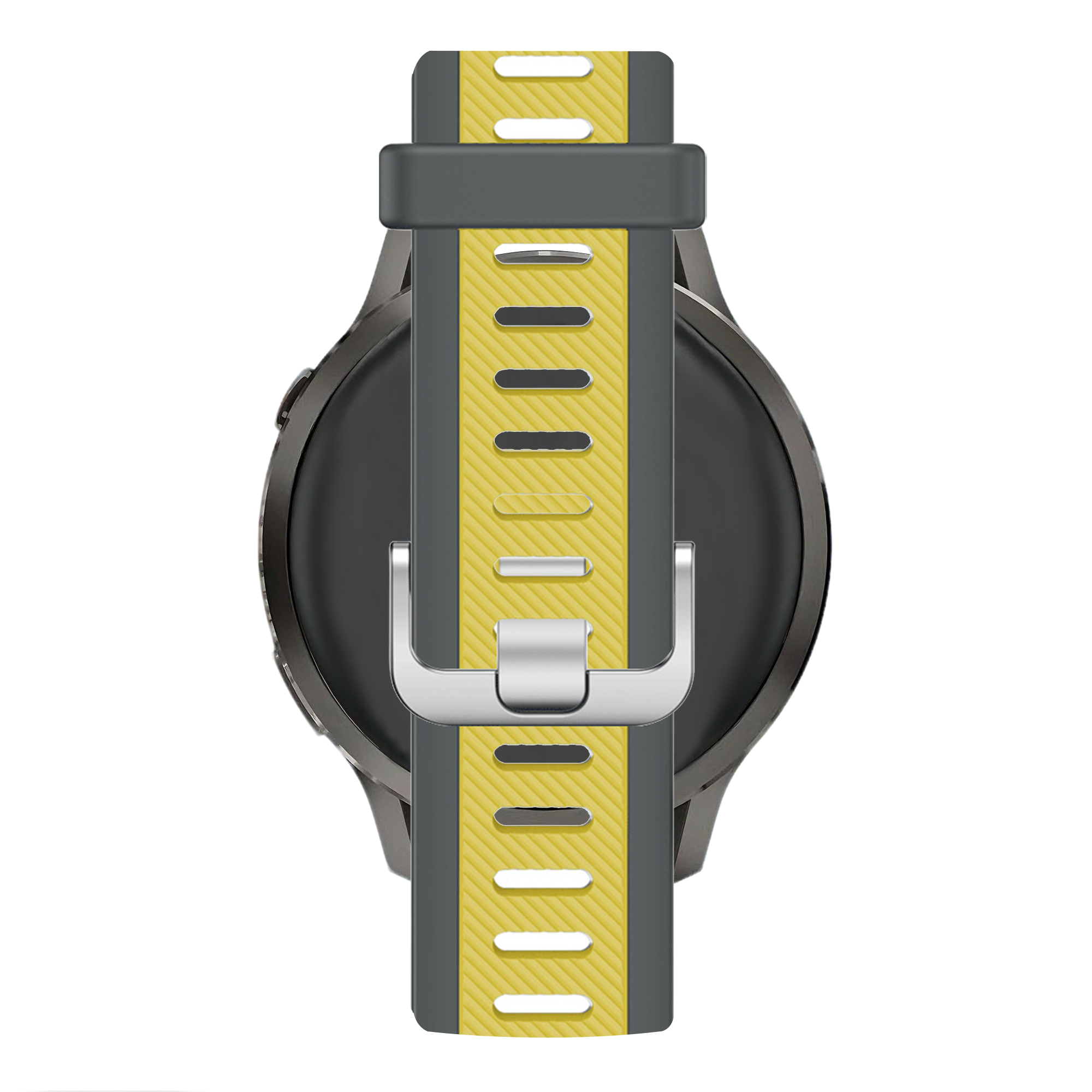 Bandz Bracelet dual sport avec boucle Garmin Vivoactive 5 (gris/jaune)