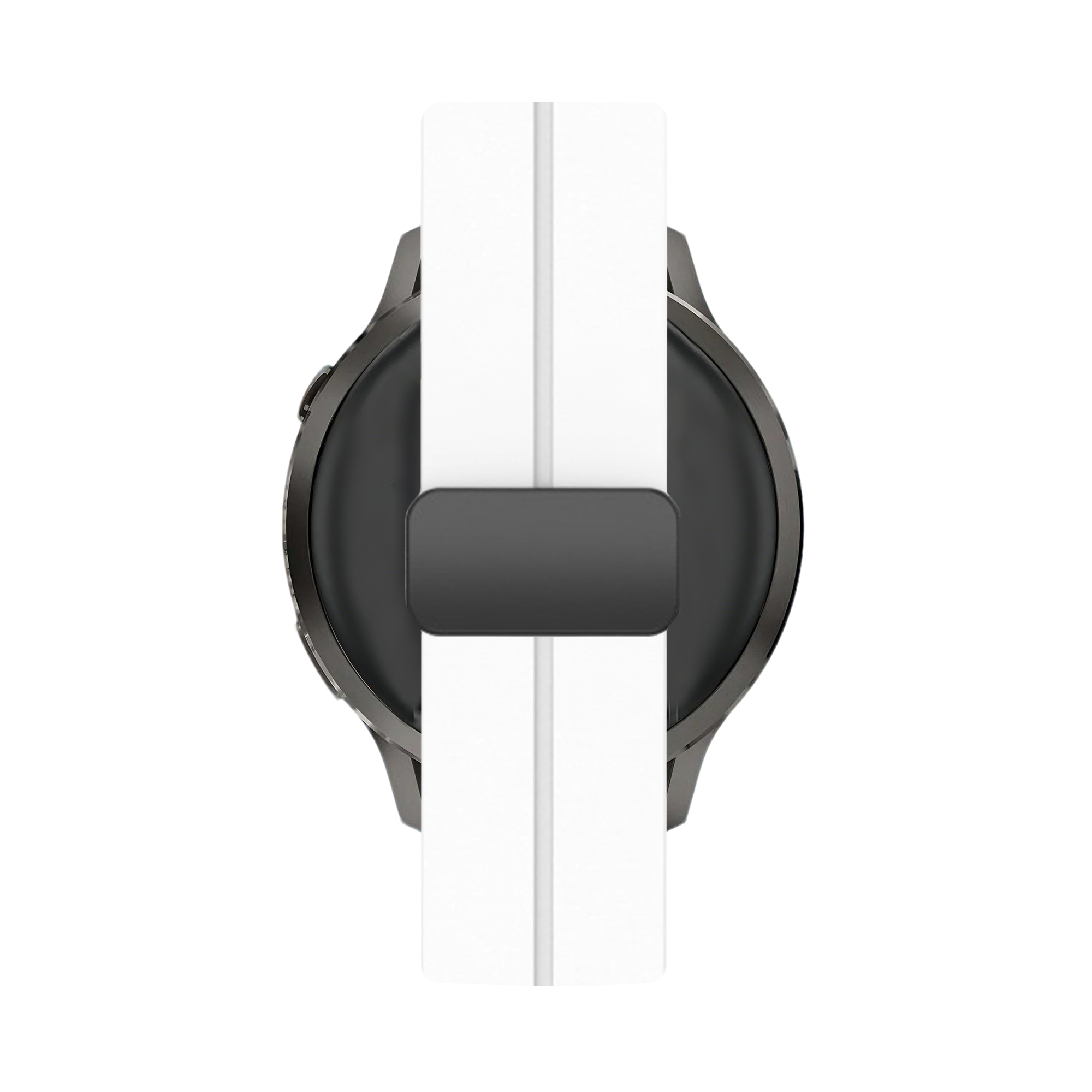 Bandz Bracelet silicone avec boucle en D Garmin Approach S42 (blanc)