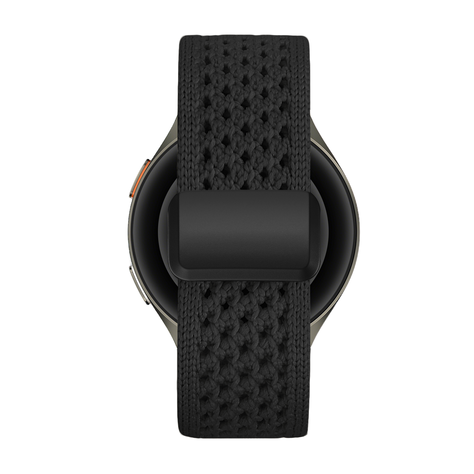 Bandz Samsung Galaxy Watch Active Vintage Nylon Strap (Black)