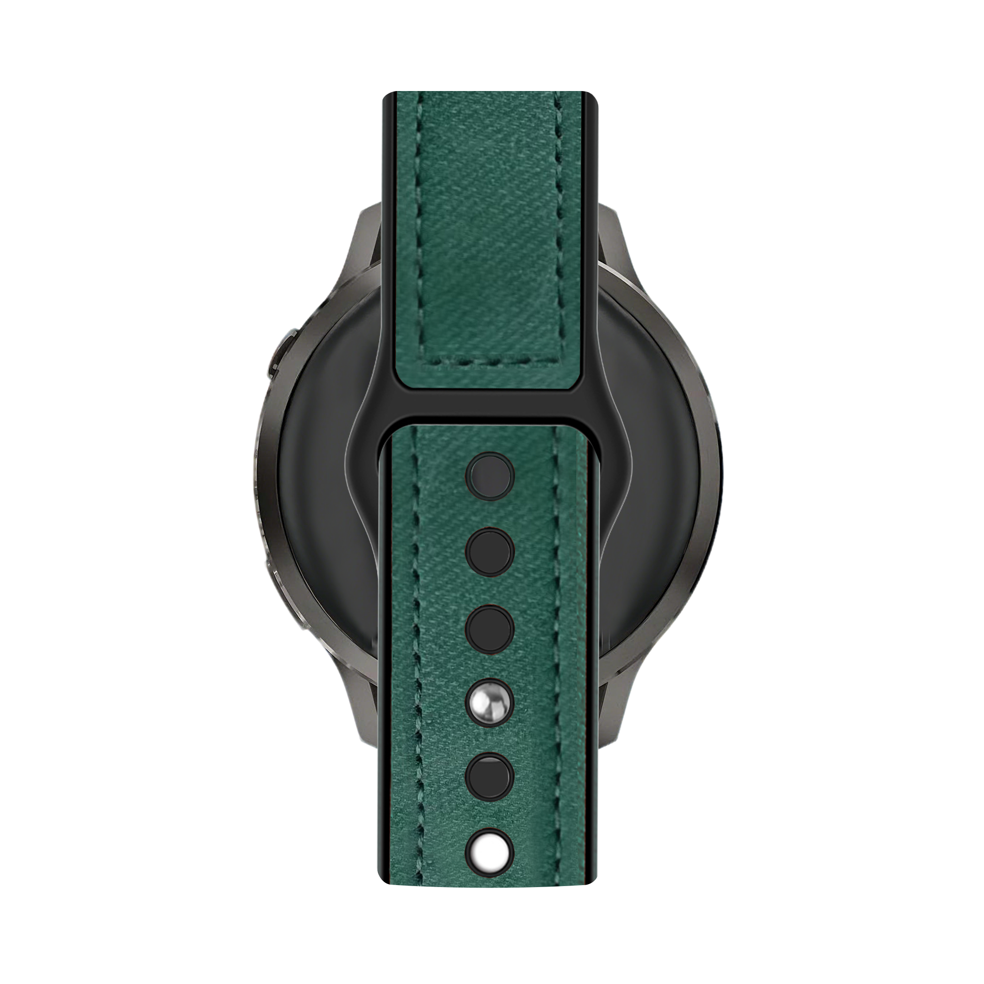 Bandz Garmin Bounce 2 Leather Strap 'Hybrid' (Green)